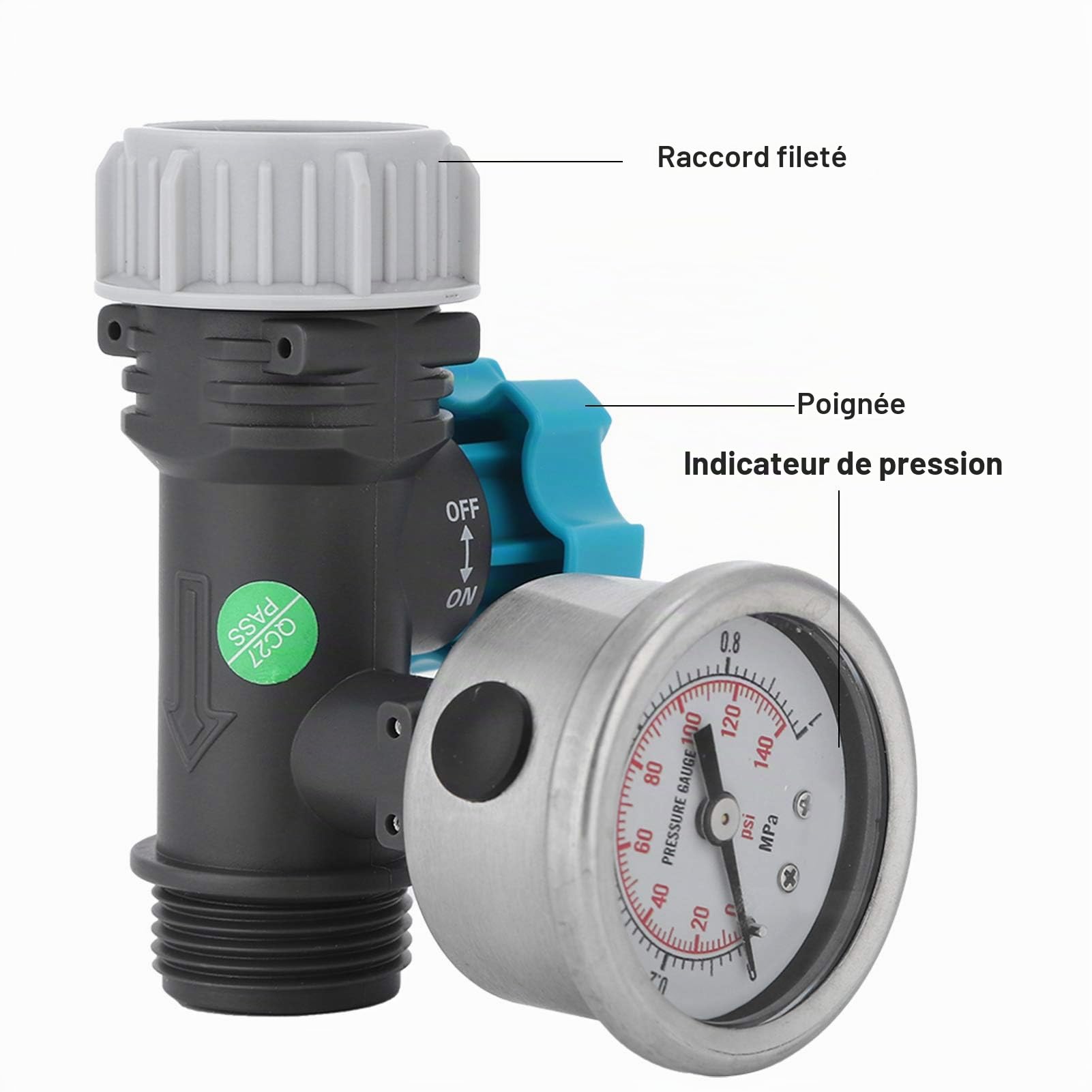 Omabeta Pumps & Irrigation Equipment réducteur de pression d’eau G3/4 réglable
