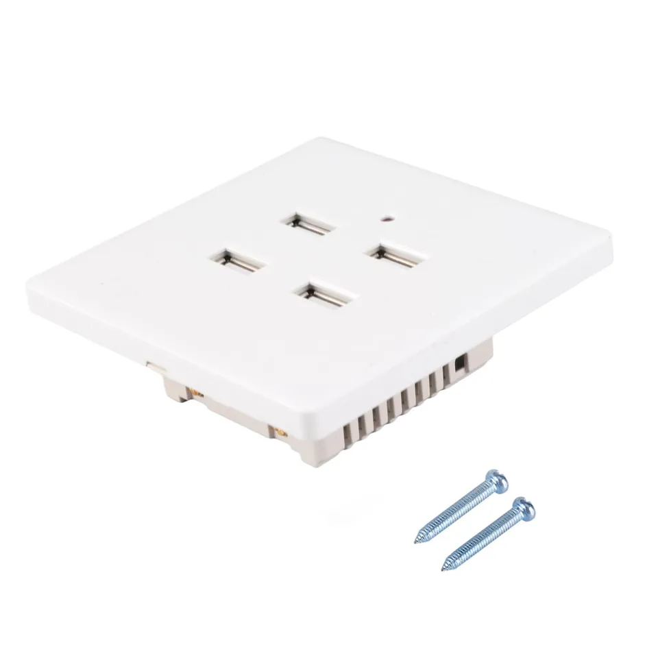 Omabeta Electrical Components & Wiring prise murale 4 ports USB avec protection contre les surtensions
