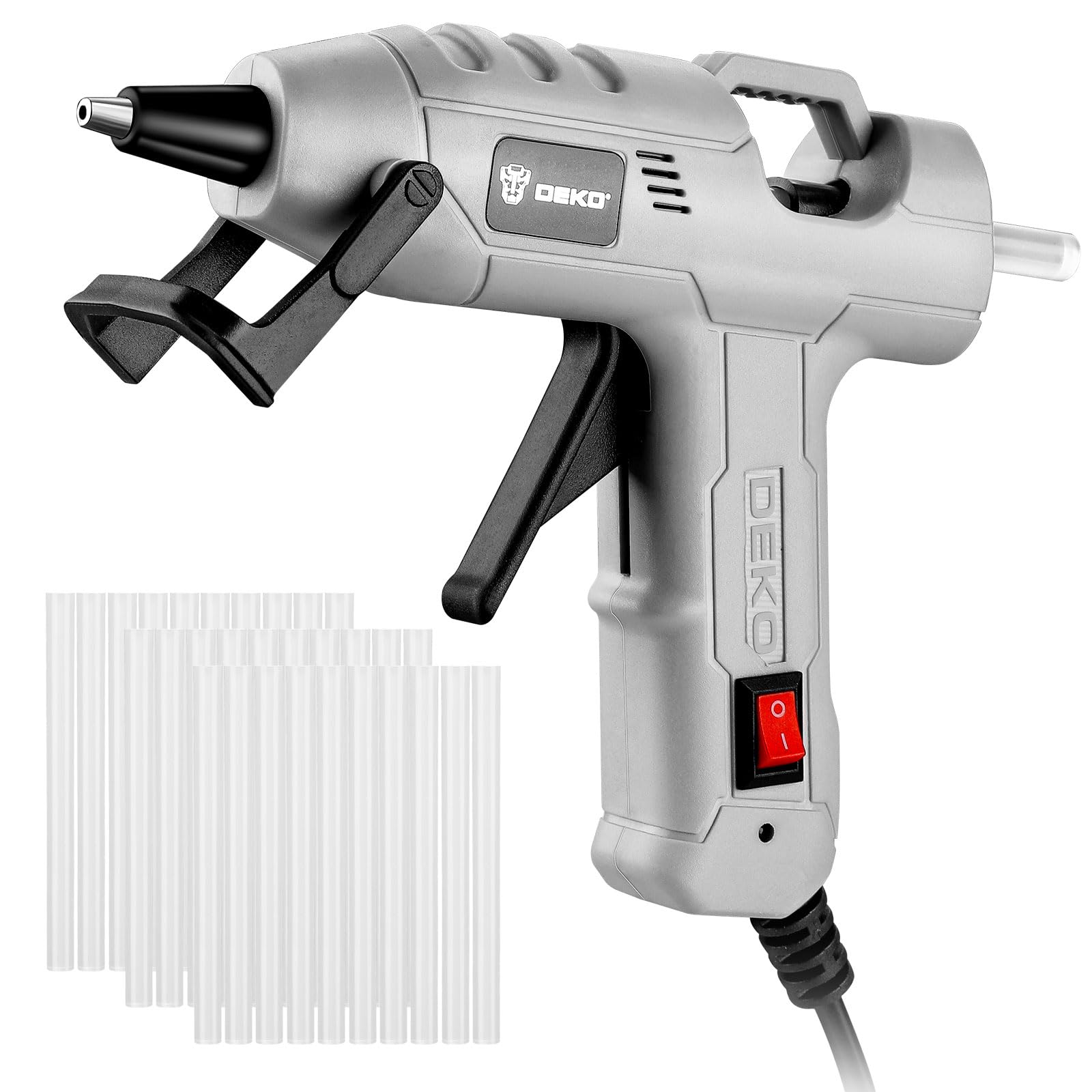 DEKOPRO POWER TOOLS pistolet à colle chaude 20 W avec 30 bâtons
