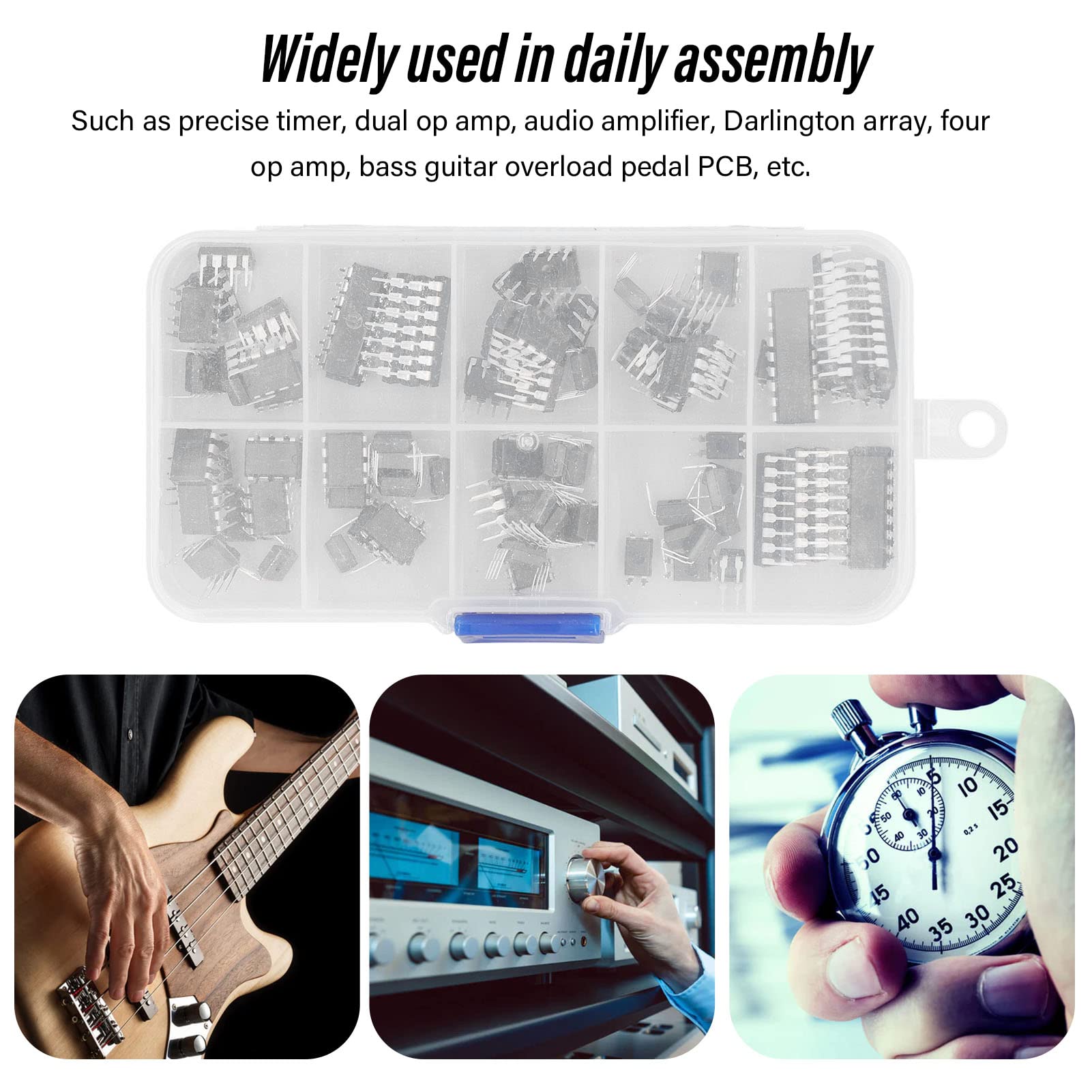 Omabeta Puces IC 85 Pcs 10 Spécifications Kit circuits intégrés