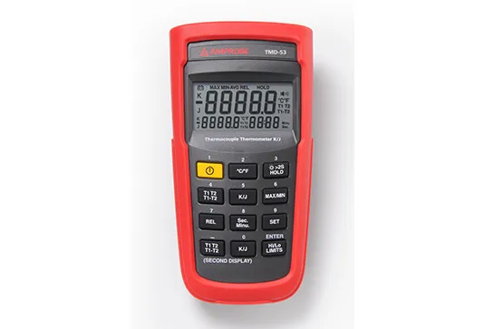 Amprobe HVAC Tools TMD-53 thermomètre à thermocouple K/J double entrée