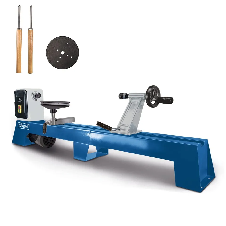 Scheppach DMT Series DM1100T tour à bois 400 W, 4 vitesses, 1000 mm