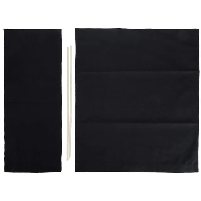 Omabeta Home Décor & Bathroom Décor toile chaise de réalisateur noire 1 ensemble