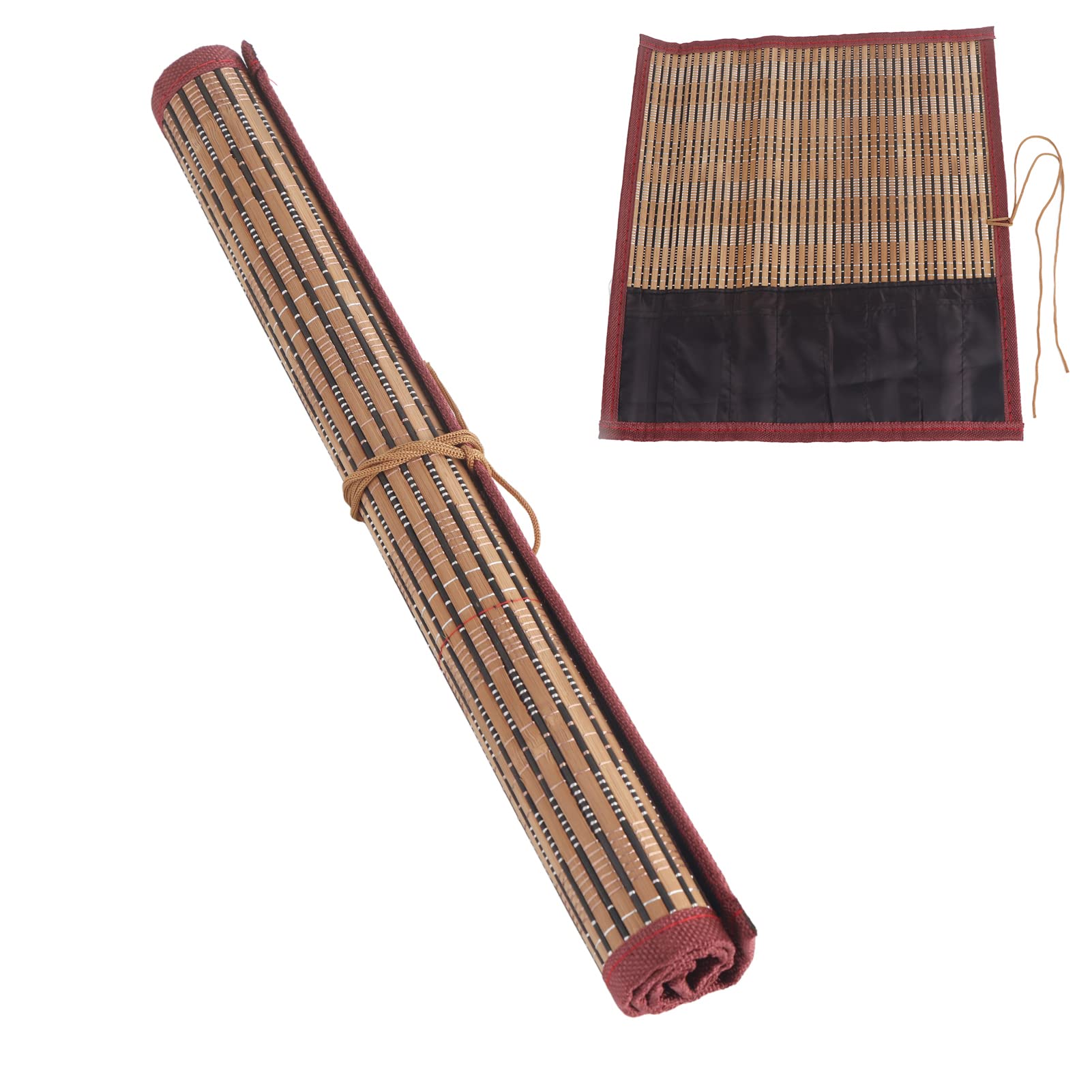 Omabeta Toys & Games rouleau pour pinceaux de calligraphie 9 poches en bambou