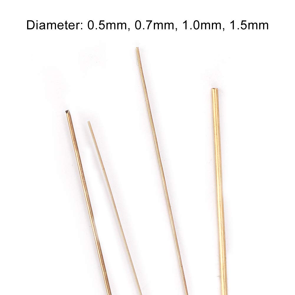 Omabeta Tools & Workshop Equipment Fil à souder pour bijoux, 4 diamètres en cuivre