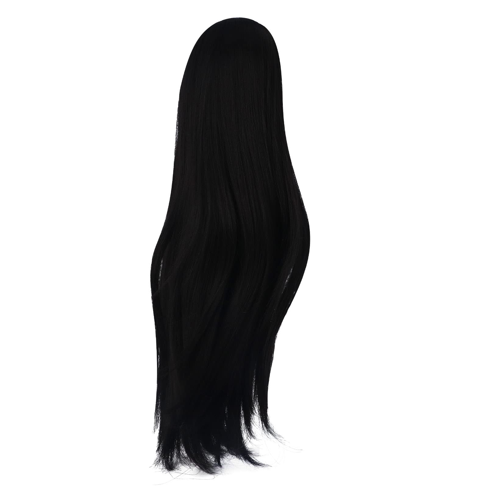 Omabeta 1/3 Doll Wig perruque poupée noire raie milieu