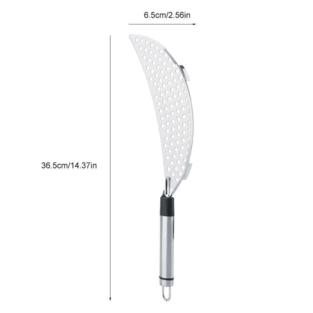 Omabeta Kitchen Utensils & Cooking Tools passoire demi-lune pour casserole en acier inoxydable