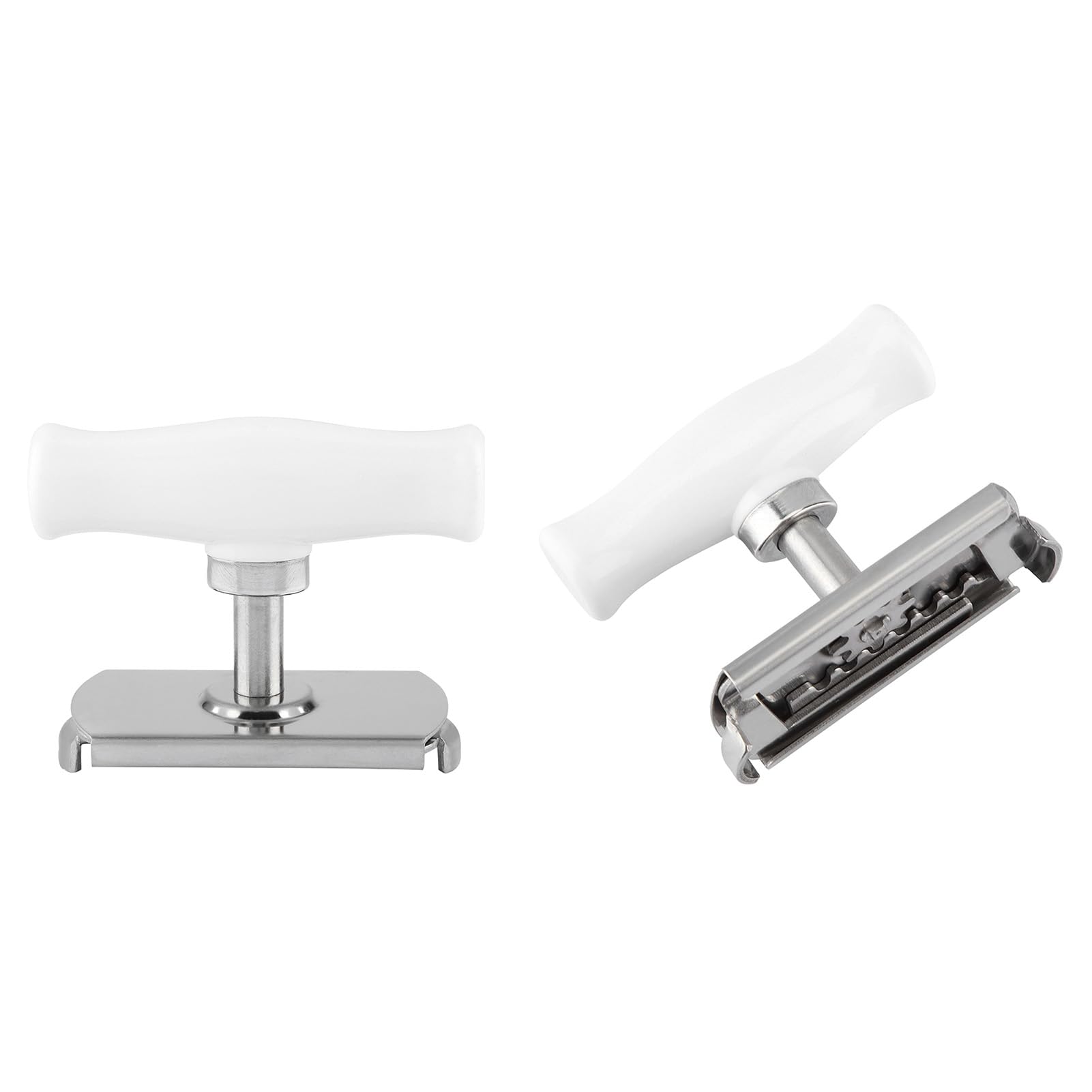 Omabeta ouvre-bocal compact en acier inoxydable pour pots de 2,4 à 10,2 cm