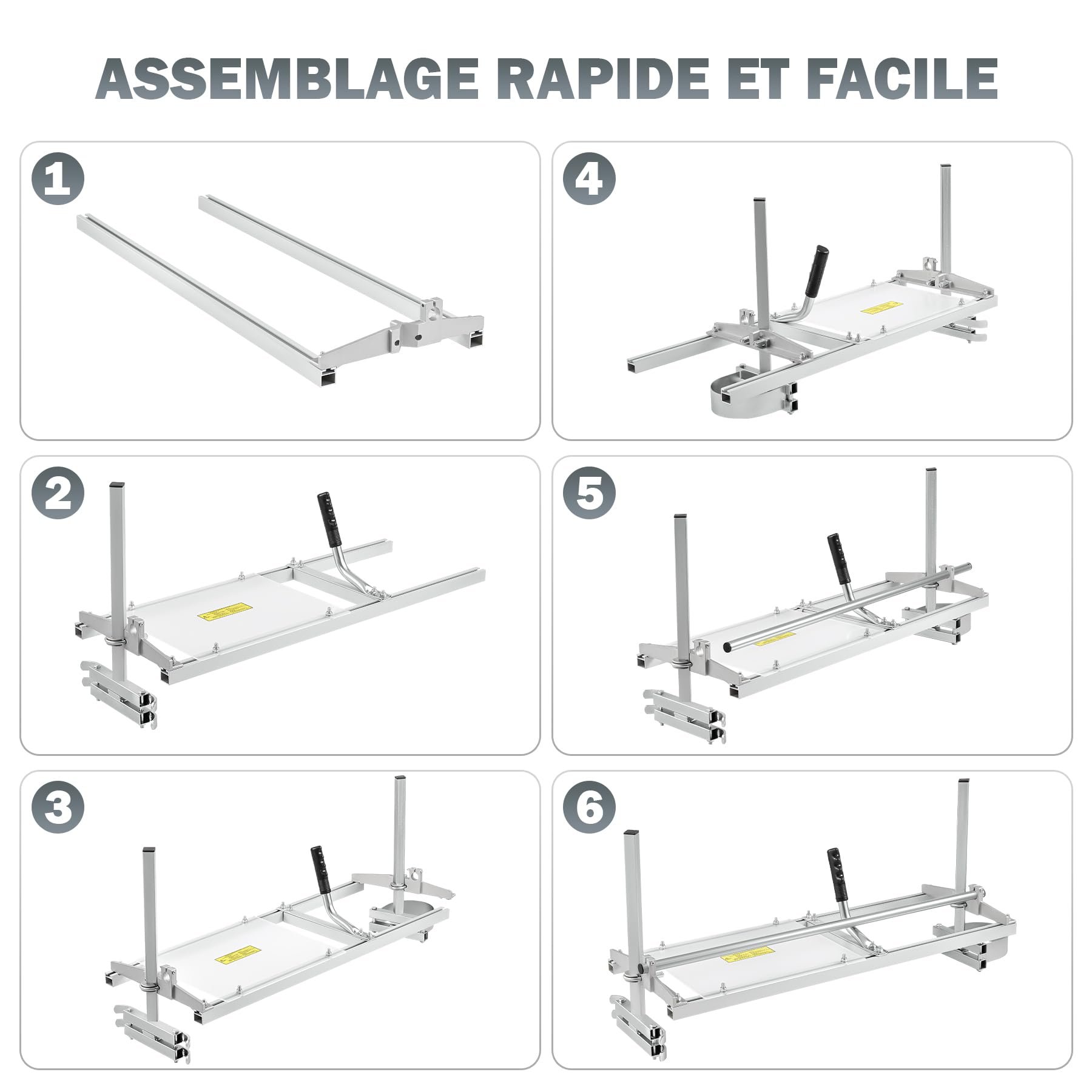 ZELCAN Chainsaw Mount gruminette pour tronçonneuse réglable 14–36 pouces