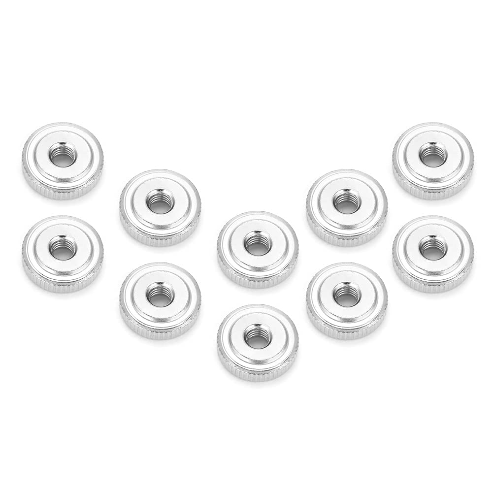 Omabeta Fasteners, Screws & Springs écrou moleté acier carbone M6 10 pièces