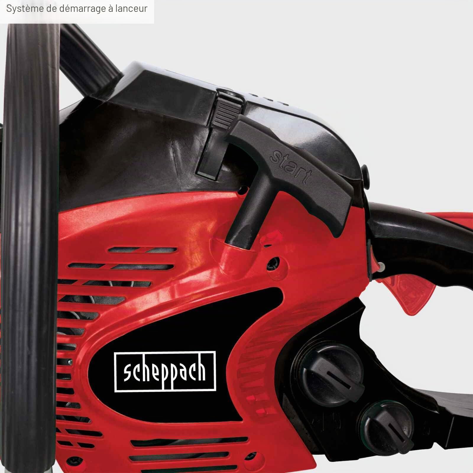 Scheppach TKG Series CSP41 tronçonneuse thermique 41 cm³, guide 40 cm