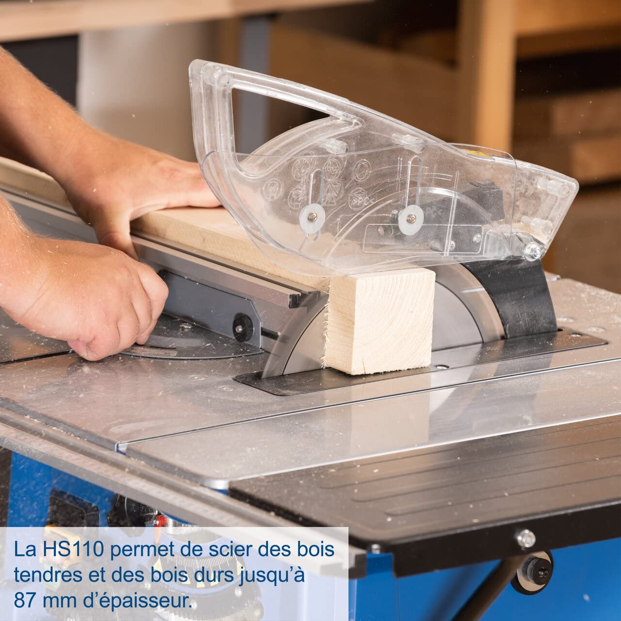 Scheppach HM Series HS110 scie sur table 2000 W, lame 254 mm