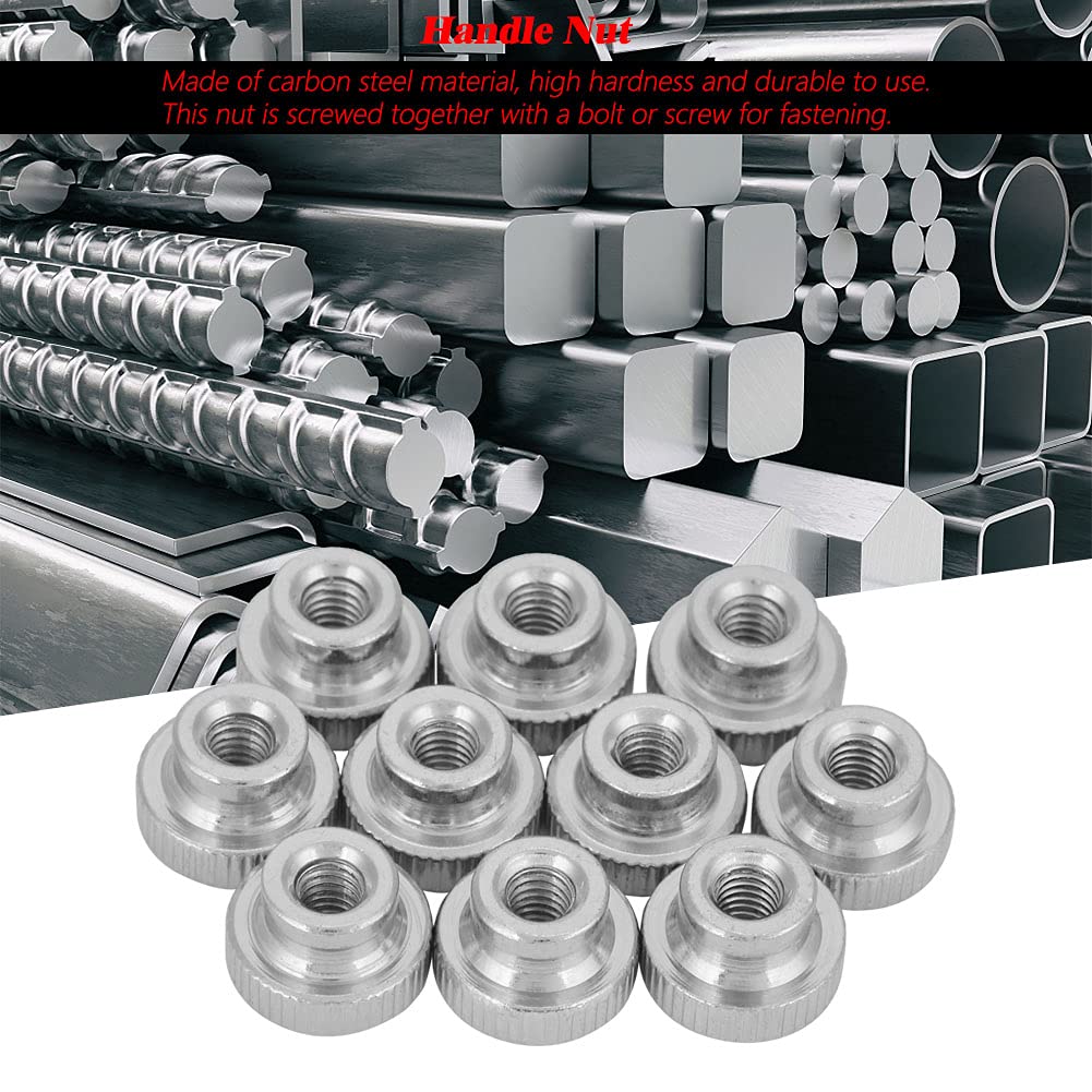 Omabeta Fasteners, Screws & Springs GB806 écrou moleté haut M3 10 pièces acier