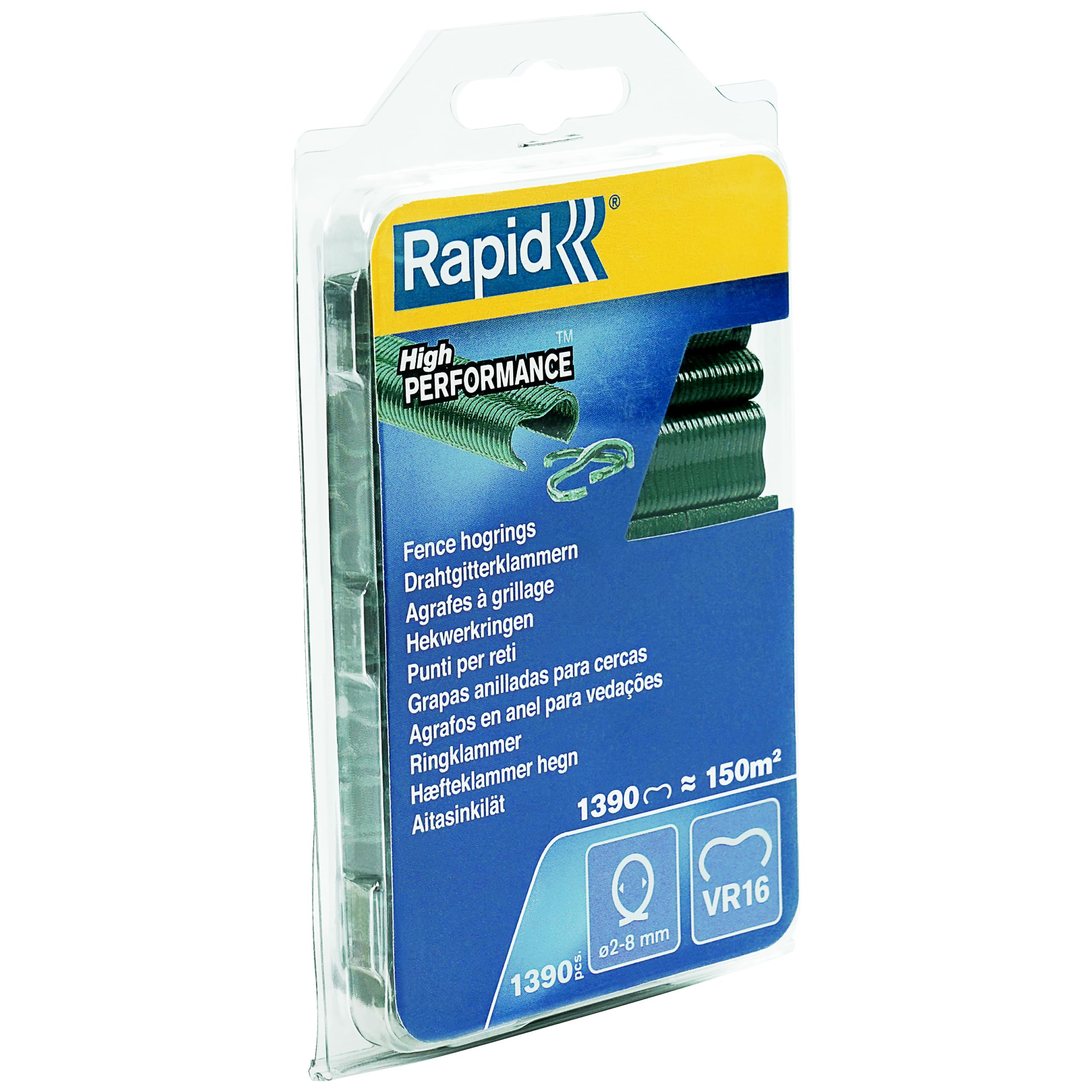 Rapid’os 16 Jardin VR16 agrafes à grillage vertes, 1 390 pièces