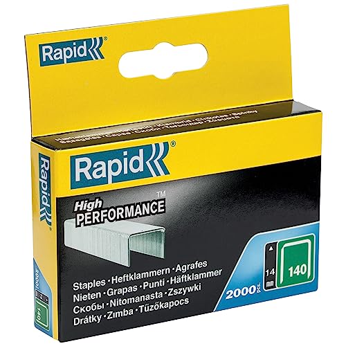 Rapid Agrafage n° 140 agrafes 14 mm 2000 pièces galvanisées