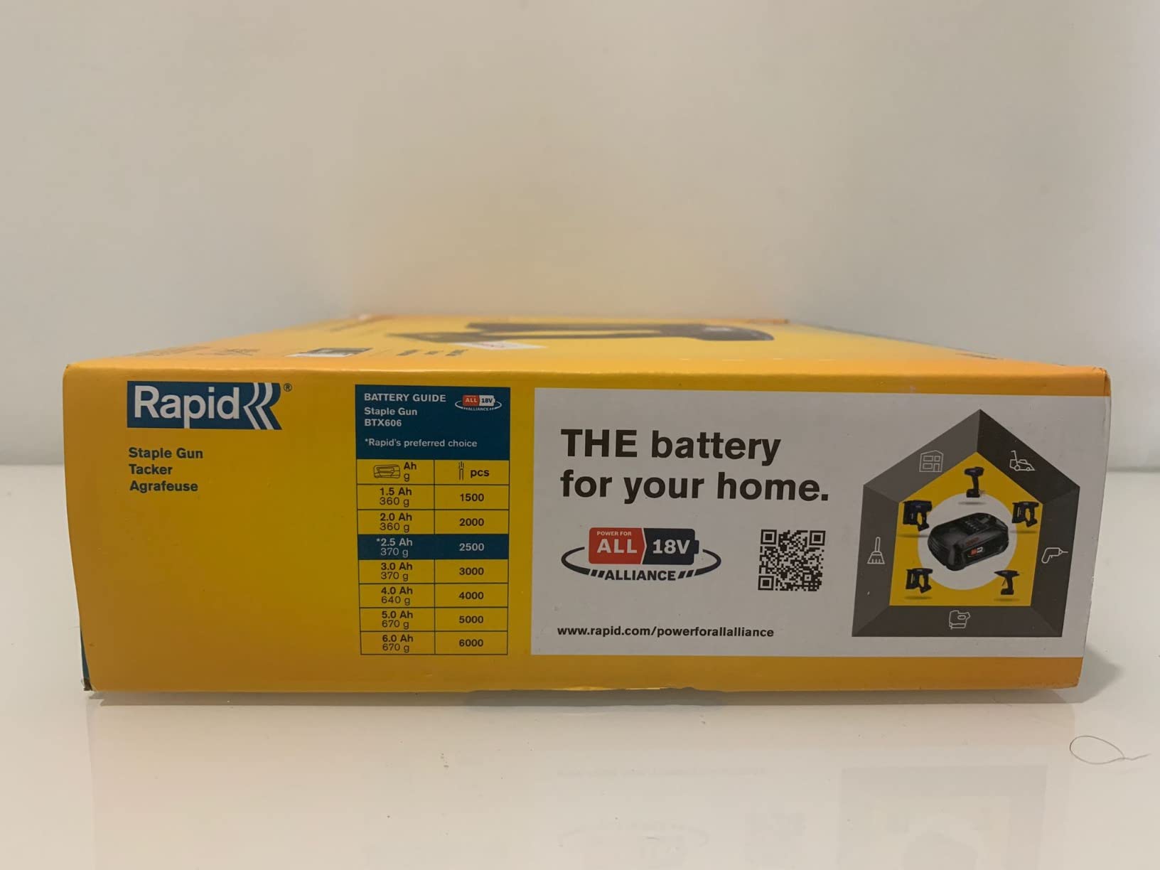 Rapid’os 16 Agrafage BTX606 agrafeuse-cloueuse sans fil 18 V sans batterie