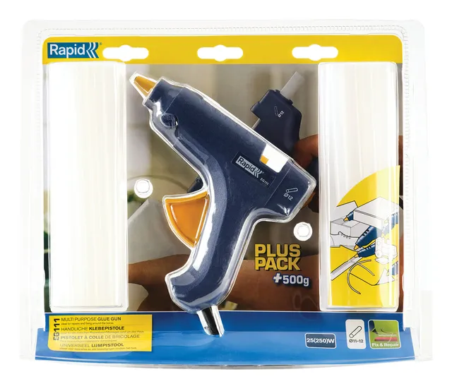 Rapid’os 16 Collage EG111 pistolet à colle Ø12 mm blister 26 bâtons