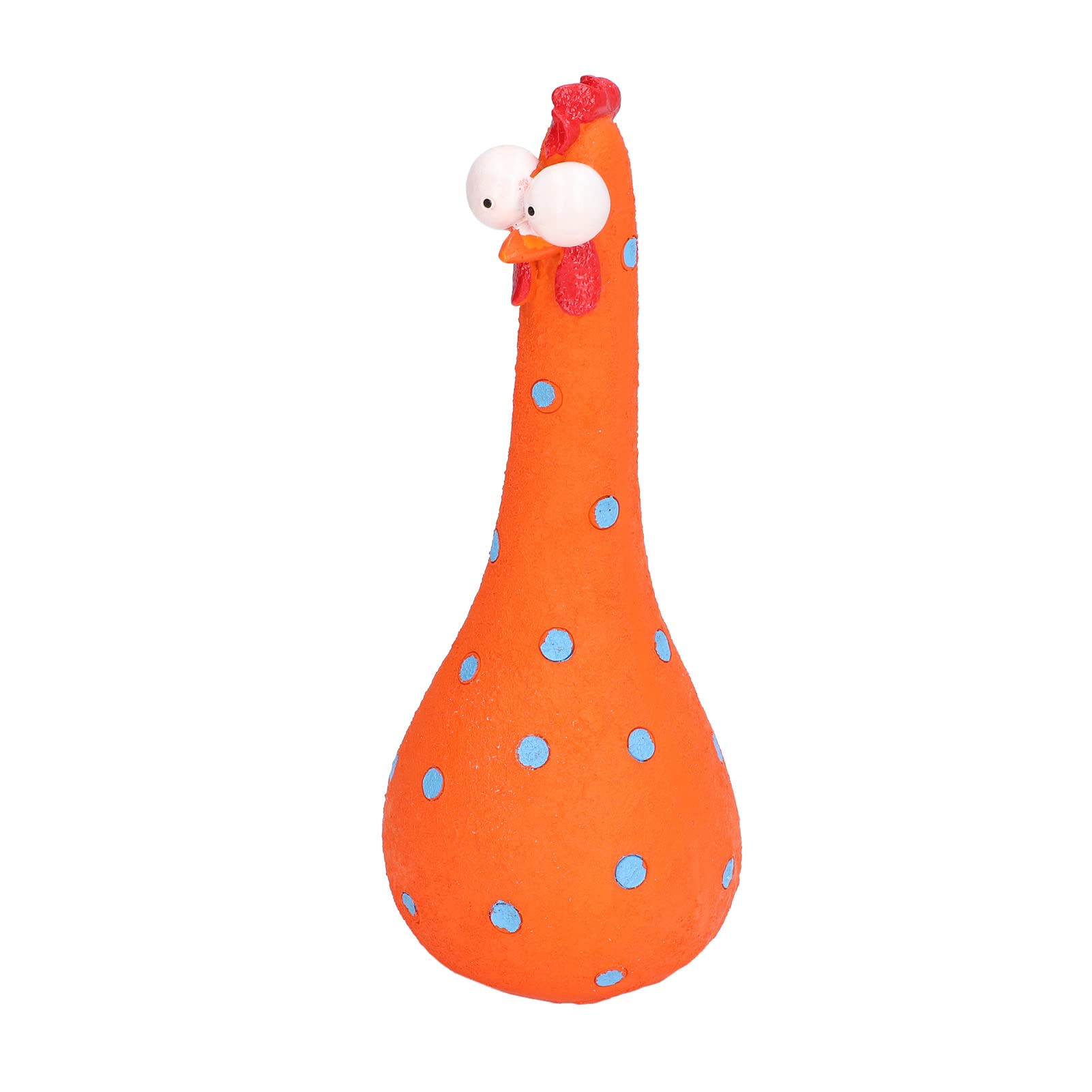 Omabeta Home Décor & Bathroom Décor statue poulet de jardin orange en résine