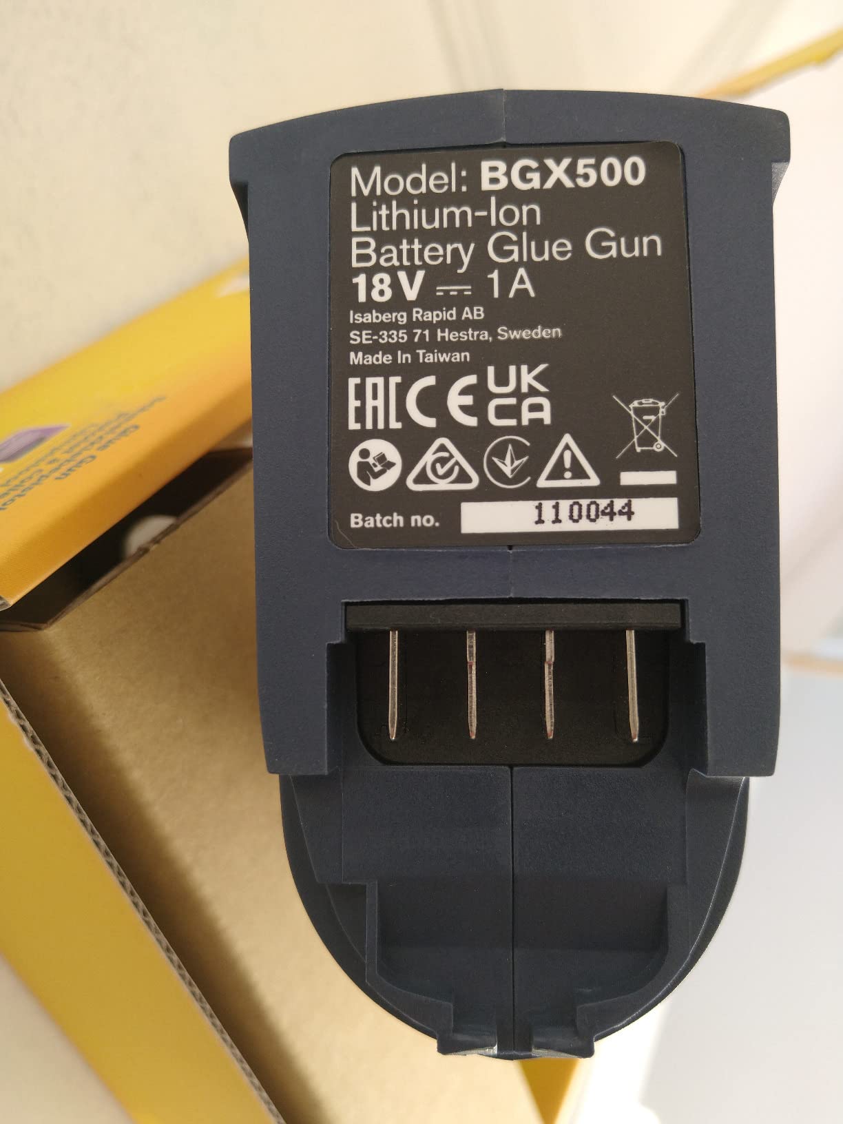 Rapid Collage BGX500 pistolet à colle sans fil 18 V sans batterie ni chargeur