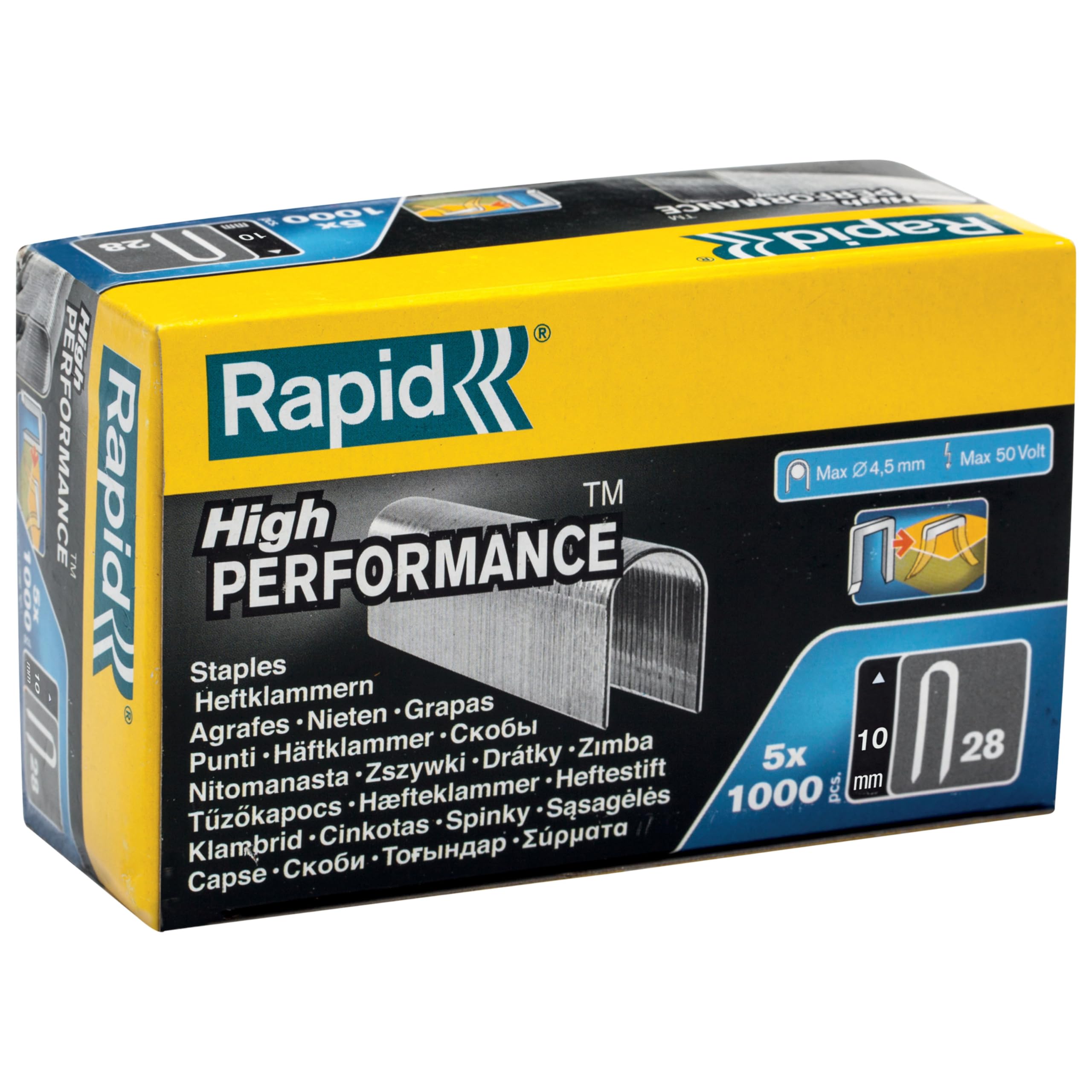 Rapid Agrafage 11893511 agrafes n°28 10 mm, 5000 pièces galvanisées