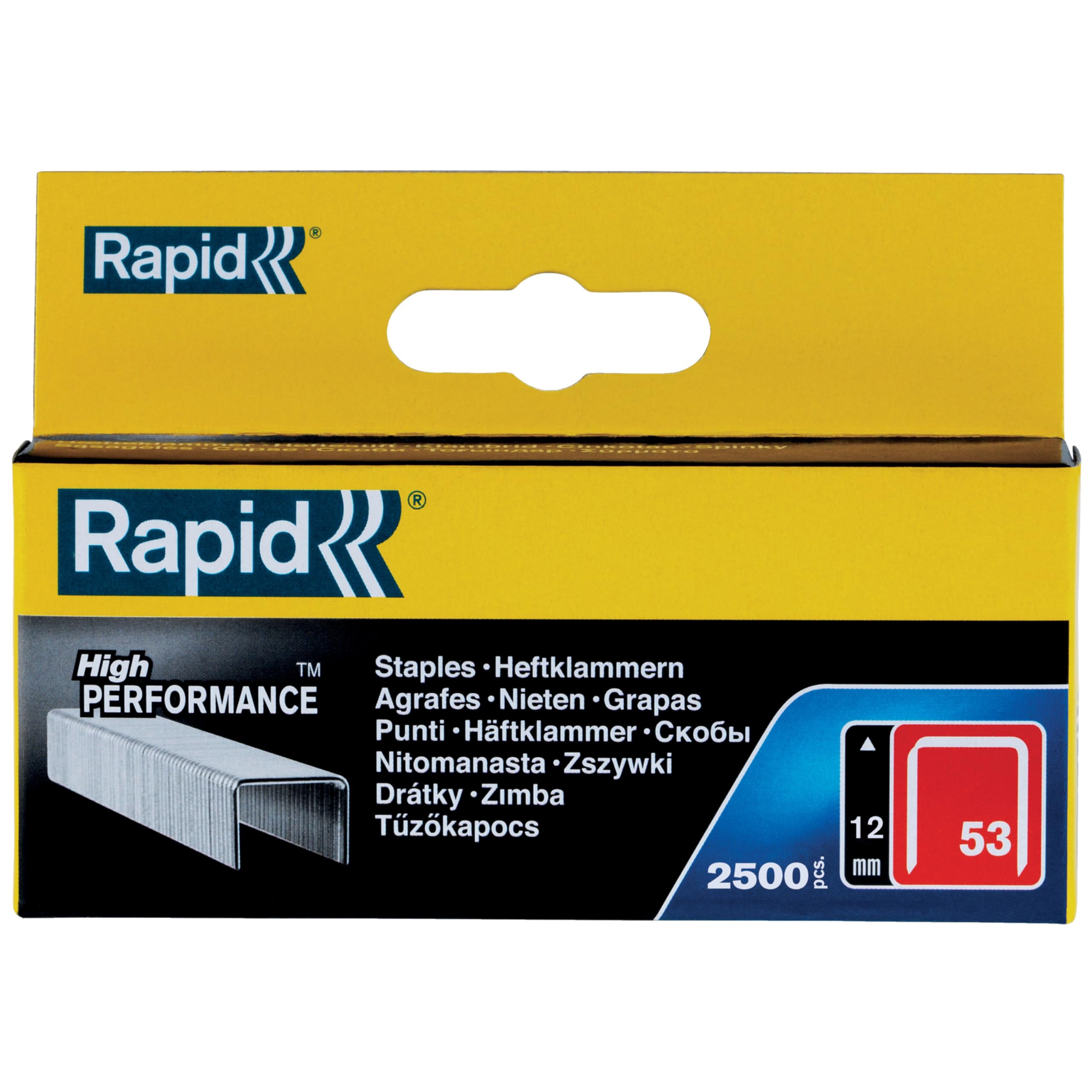 Rapid’os 16 Agrafage 11859625 agrafes n°53 12 mm boîte de 2500 galvanisées