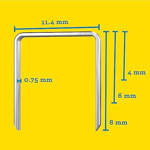 Rapid Agrafage N°53 agrafes 4, 6 et 8 mm, 1 080 pièces galvanisées
