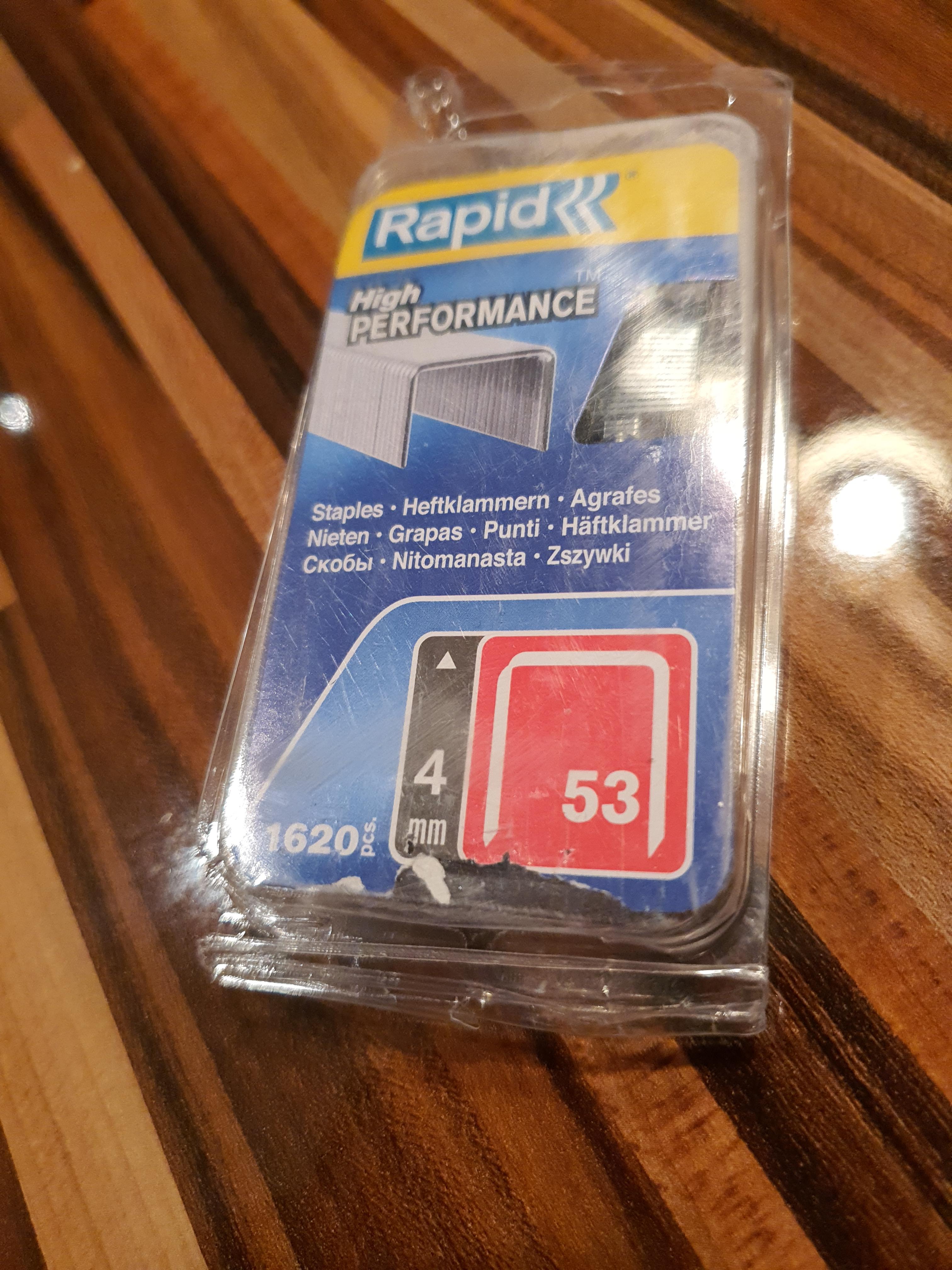 Rapid’os 16 Agrafage 53 agrafes 4 mm 1620 pièces galvanisées