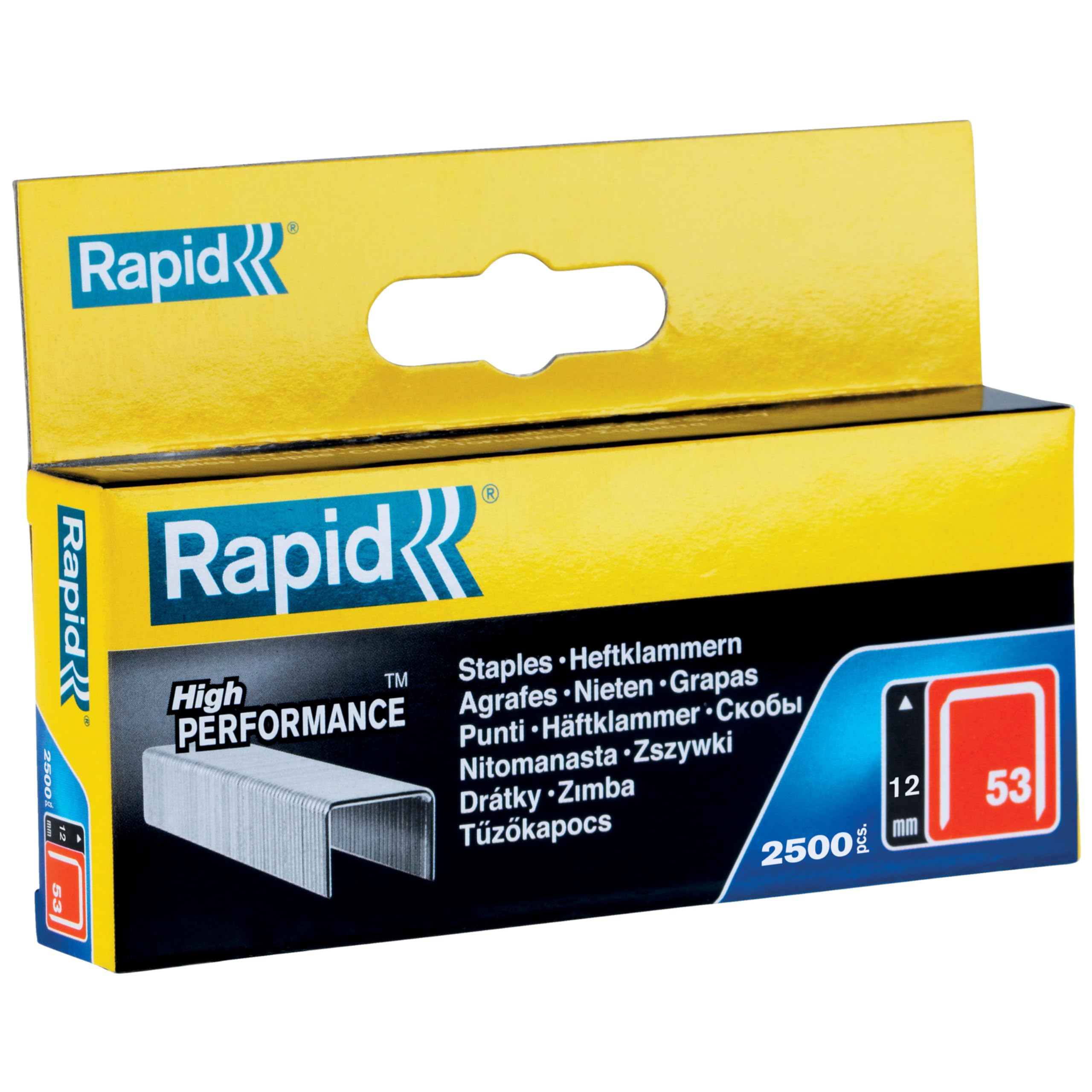 Rapid’os 16 Agrafage 11859625 agrafes n°53 12 mm boîte de 2500 galvanisées