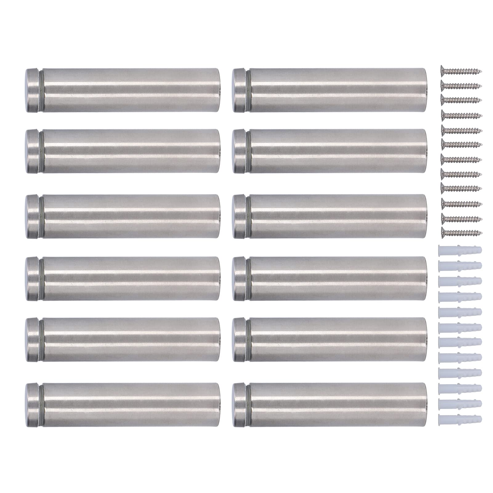 Omabeta Fasteners, Screws & Springs entretoise pour panneau 19 × 80 mm, lot de 12 en inox
