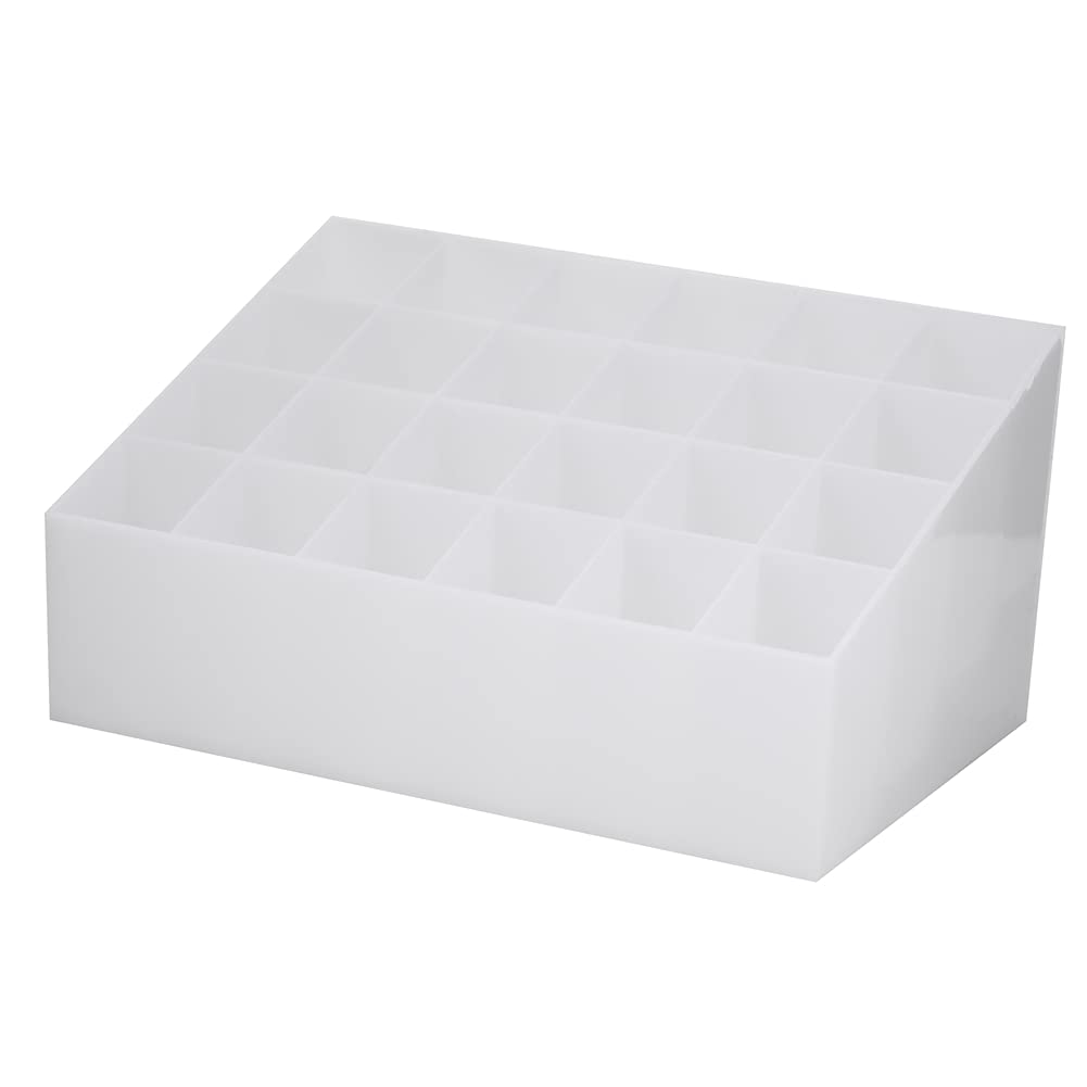 Omabeta Beauty, Hair & Nail Care Organisateur de rouge à lèvres 24 compartiments blanc