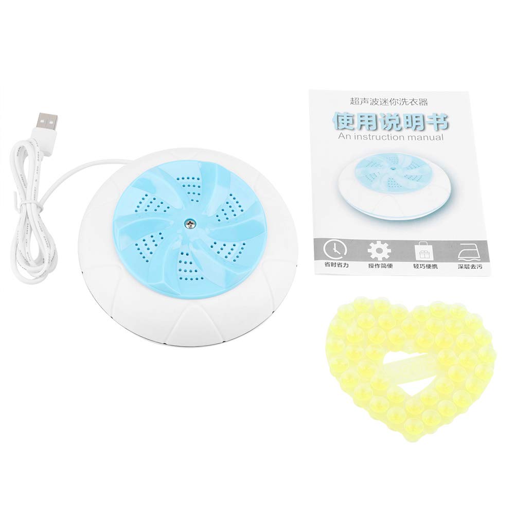 Omabeta Cleaning & Laundry Appliances Mini machine à laver portable bleue 1 kg USB ultrasons