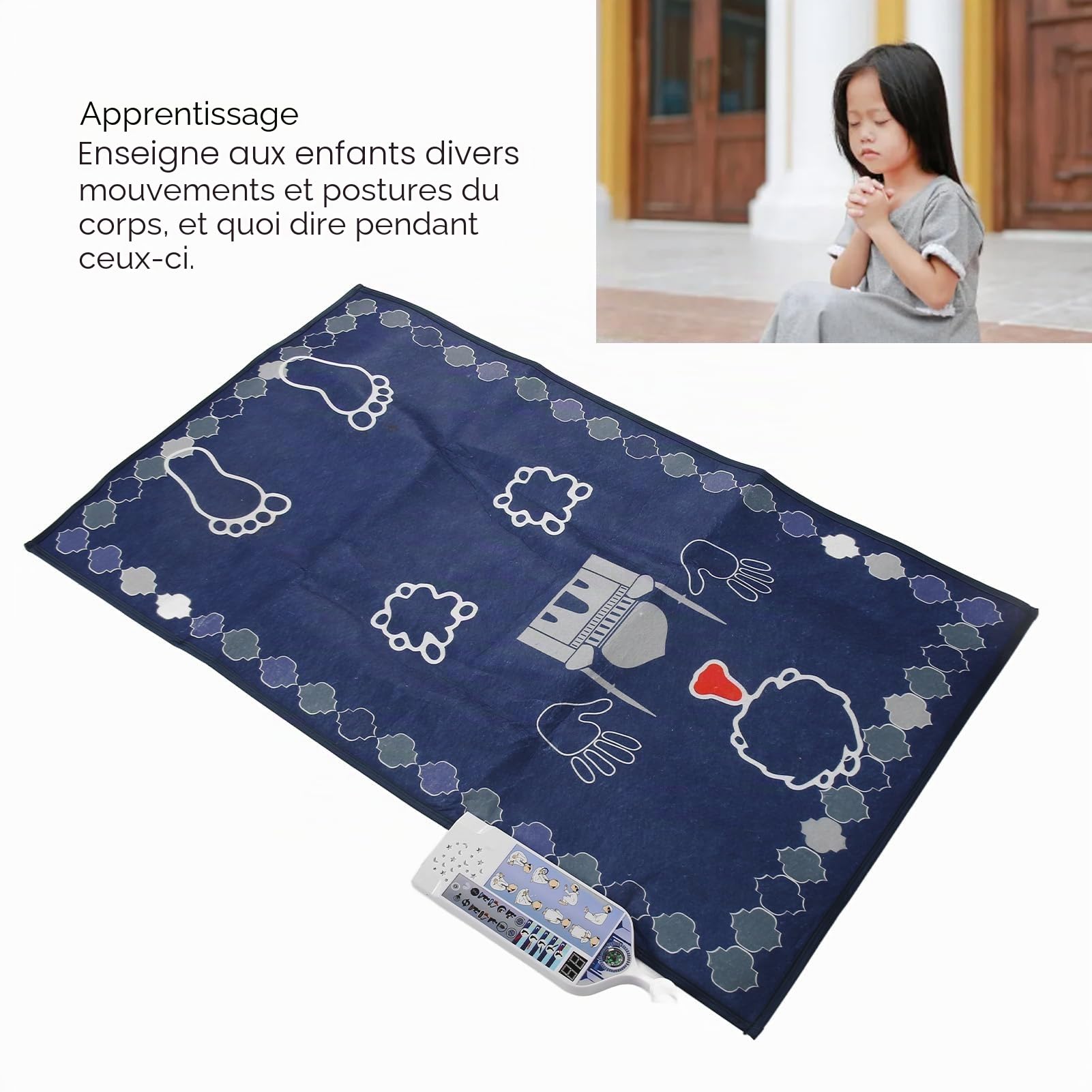 Omabeta Toys & Games Tapis de prière électronique enfant 60 × 100 cm interactif