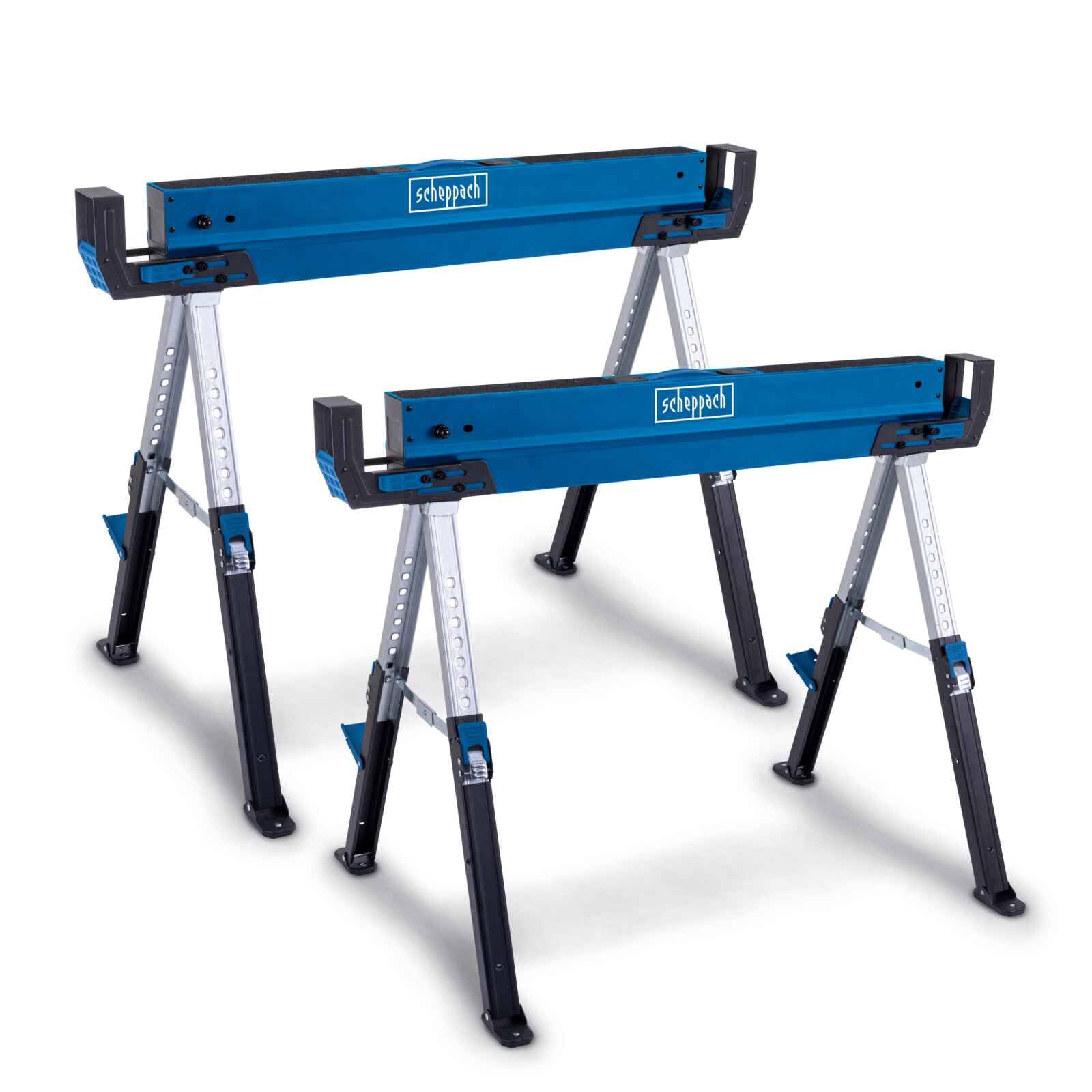 Scheppach HA Series MWB700 tréteaux réglables lot de 2 acier