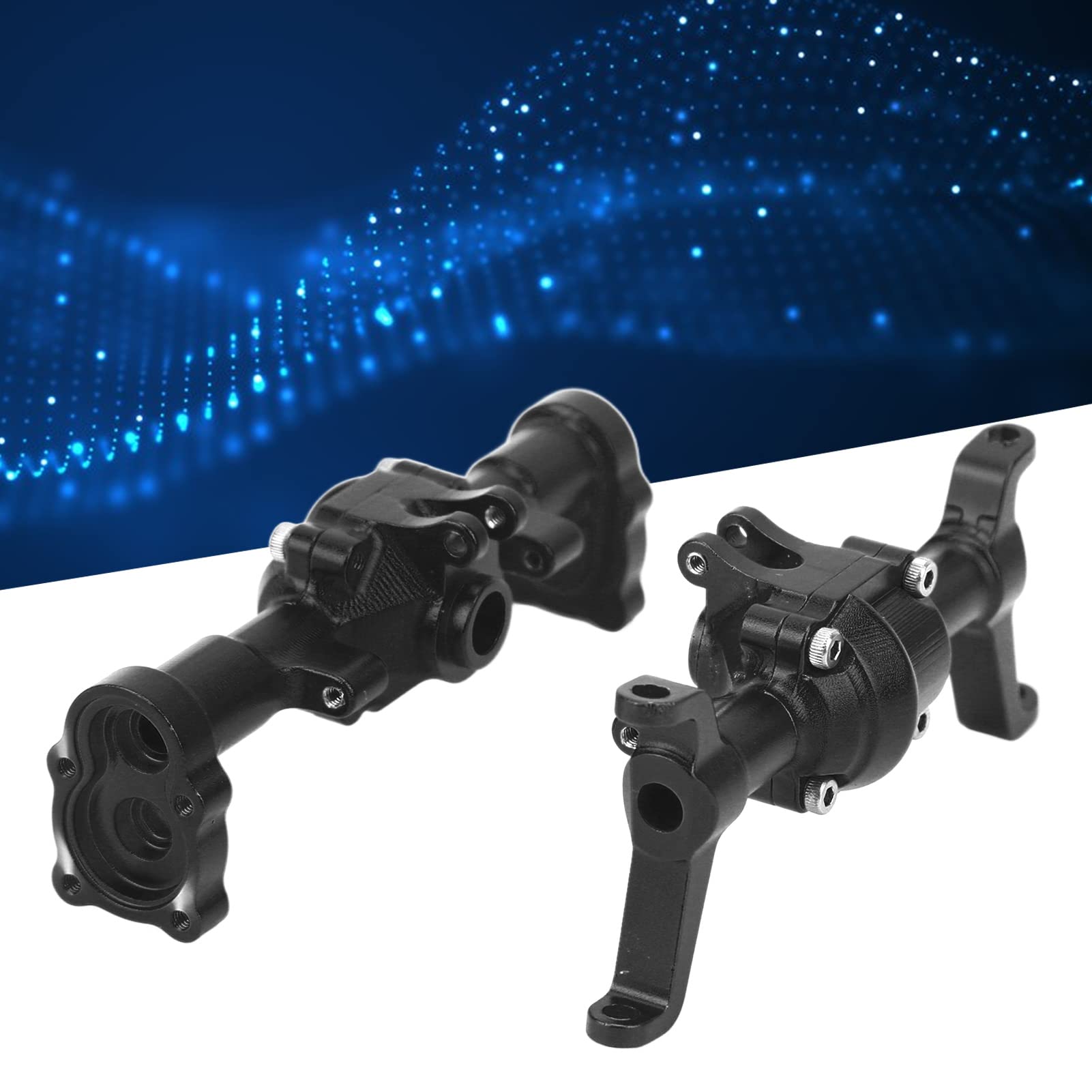 Omabeta Toys & Games boîtier essieux avant arrière FMS FCX24 1/24 RC noir