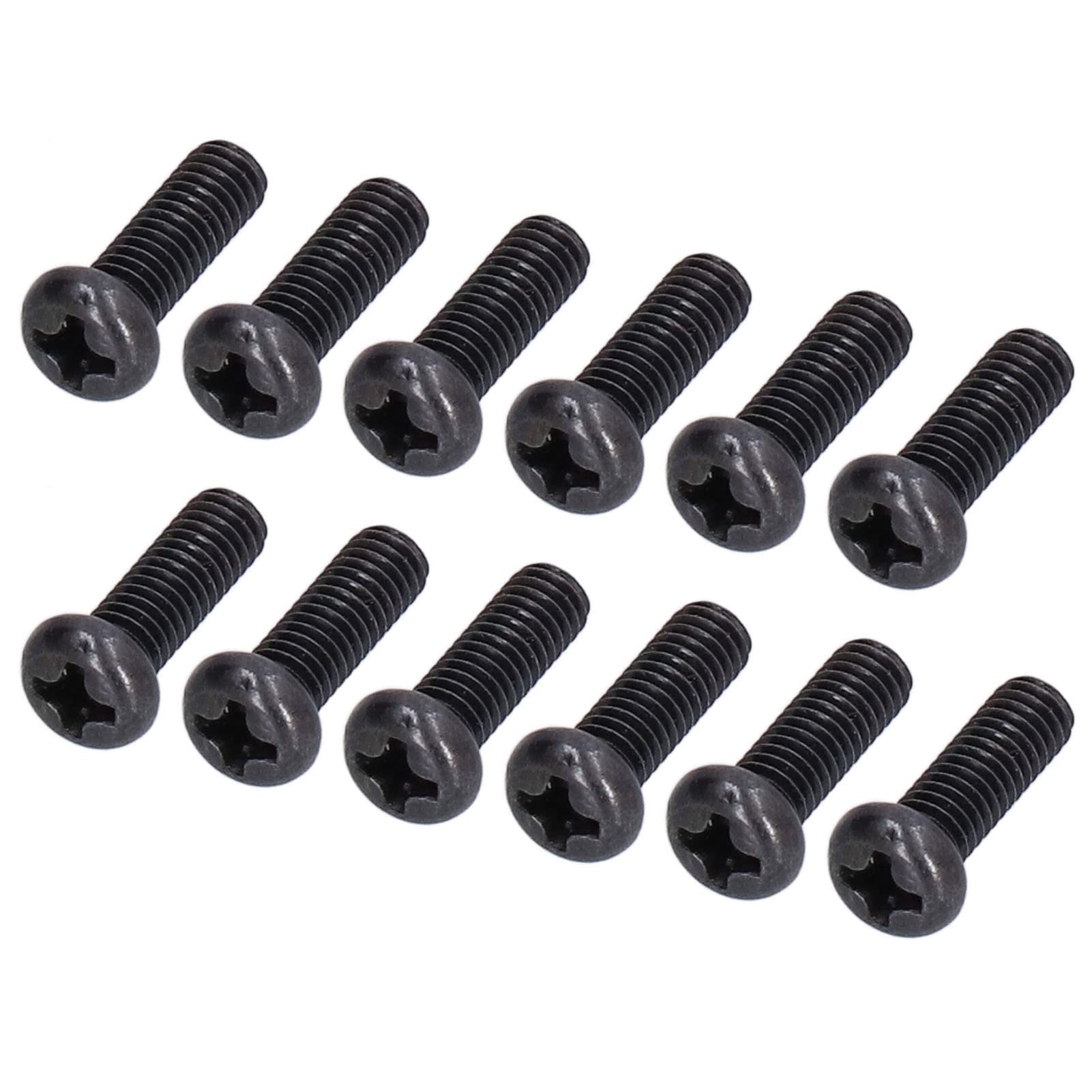 Omabeta Fasteners, Screws & Springs vis DIN 7985 M4 x 12 mm, lot de 50, zinguées noires