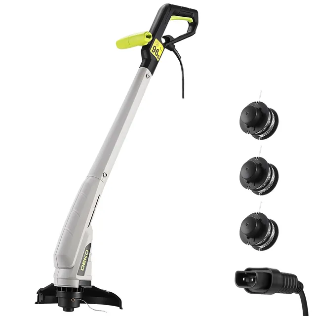 DEKOPRO GARDEN TOOLS 250 W coupe-bordure 100 cm vert double fil