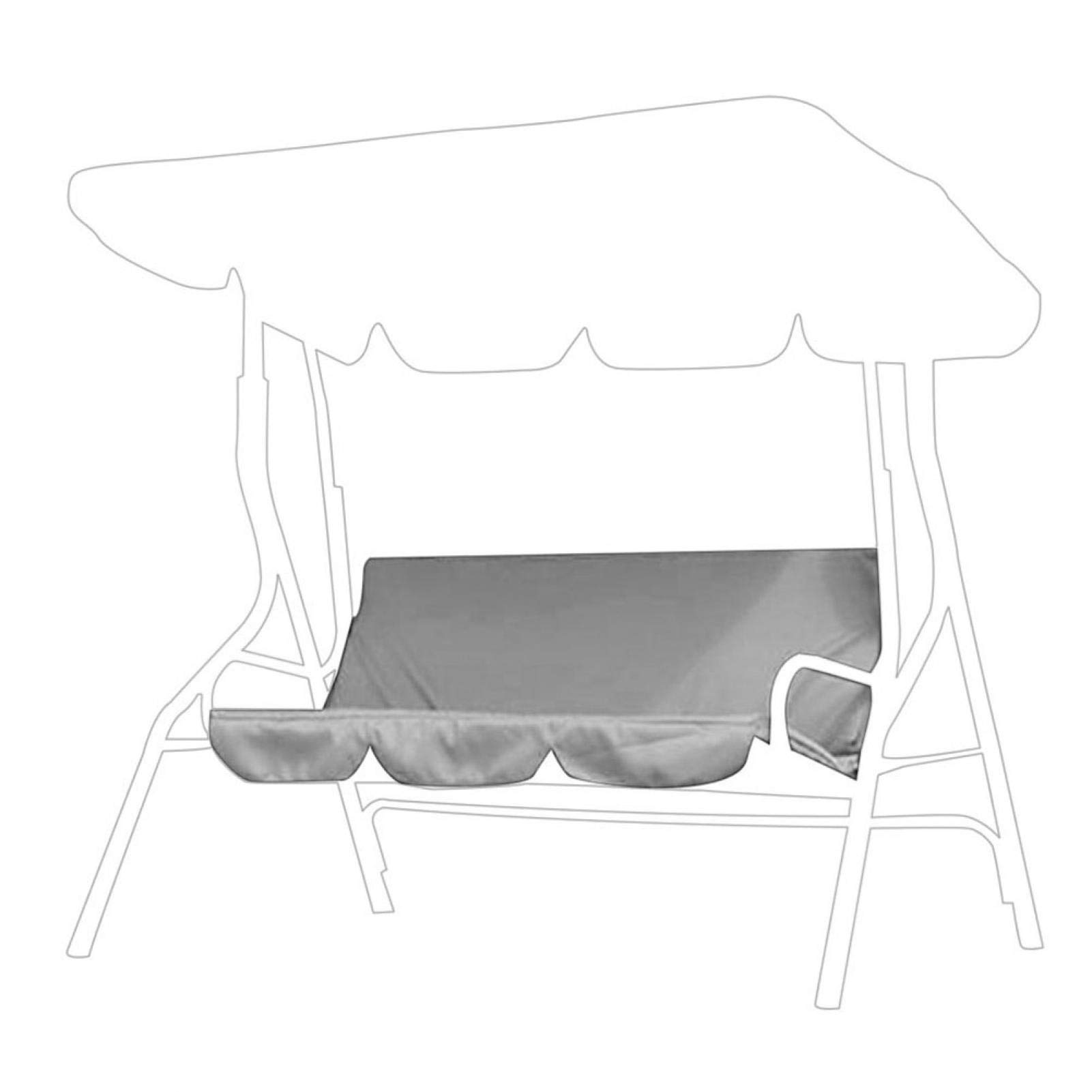 Omabeta Garden Machinery & Agricultural Equipment housse de balançoire 3 places grise imperméable