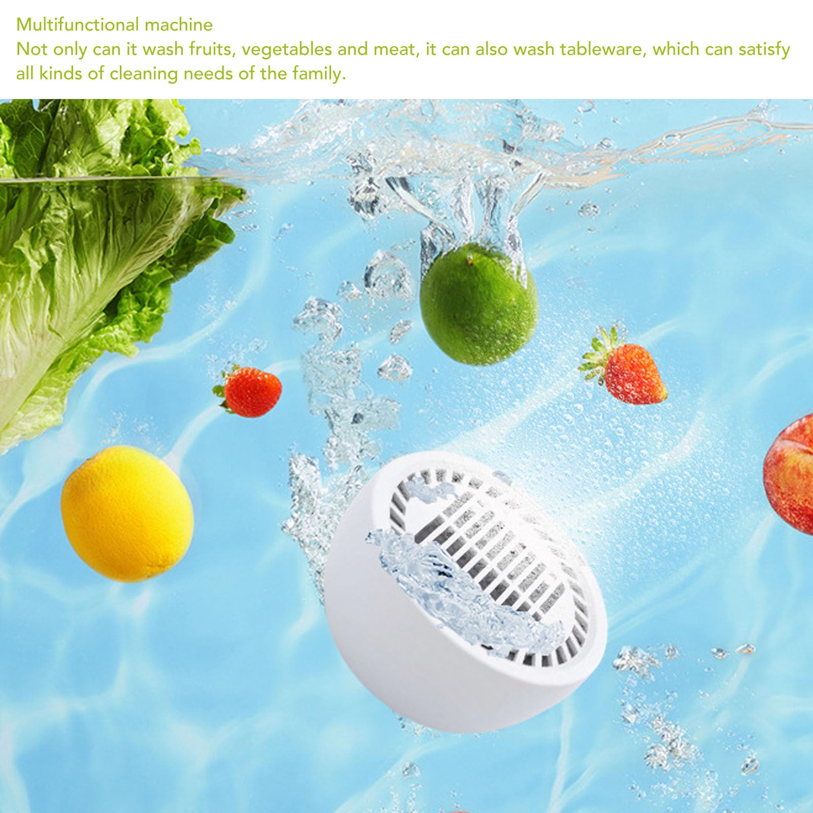 Omabeta Kitchen Appliances machine à laver fruits légumes IPX7 rechargeable USB-C