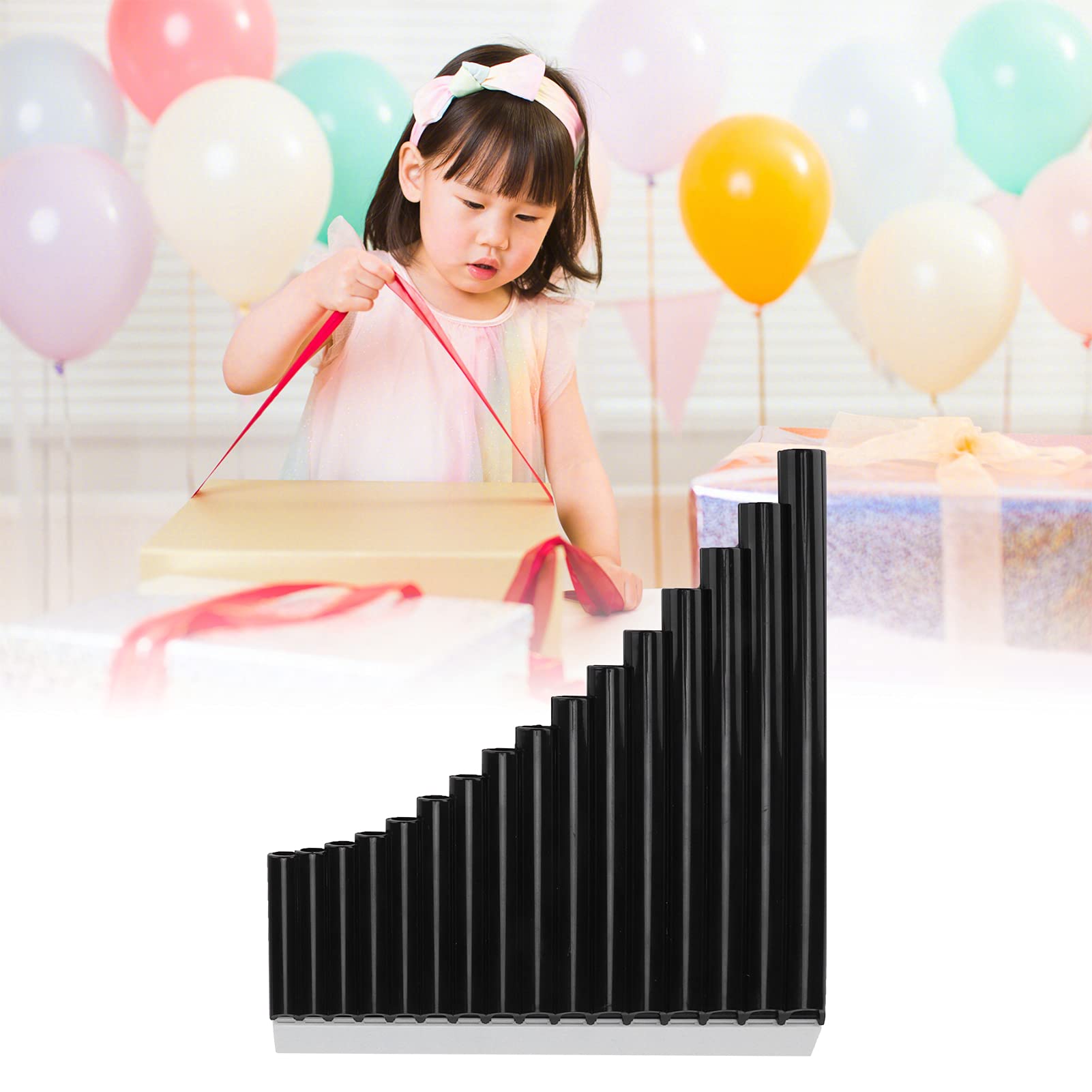 Omabeta Toys & Games Flûte de Pan 16 tuyaux noire en ABS