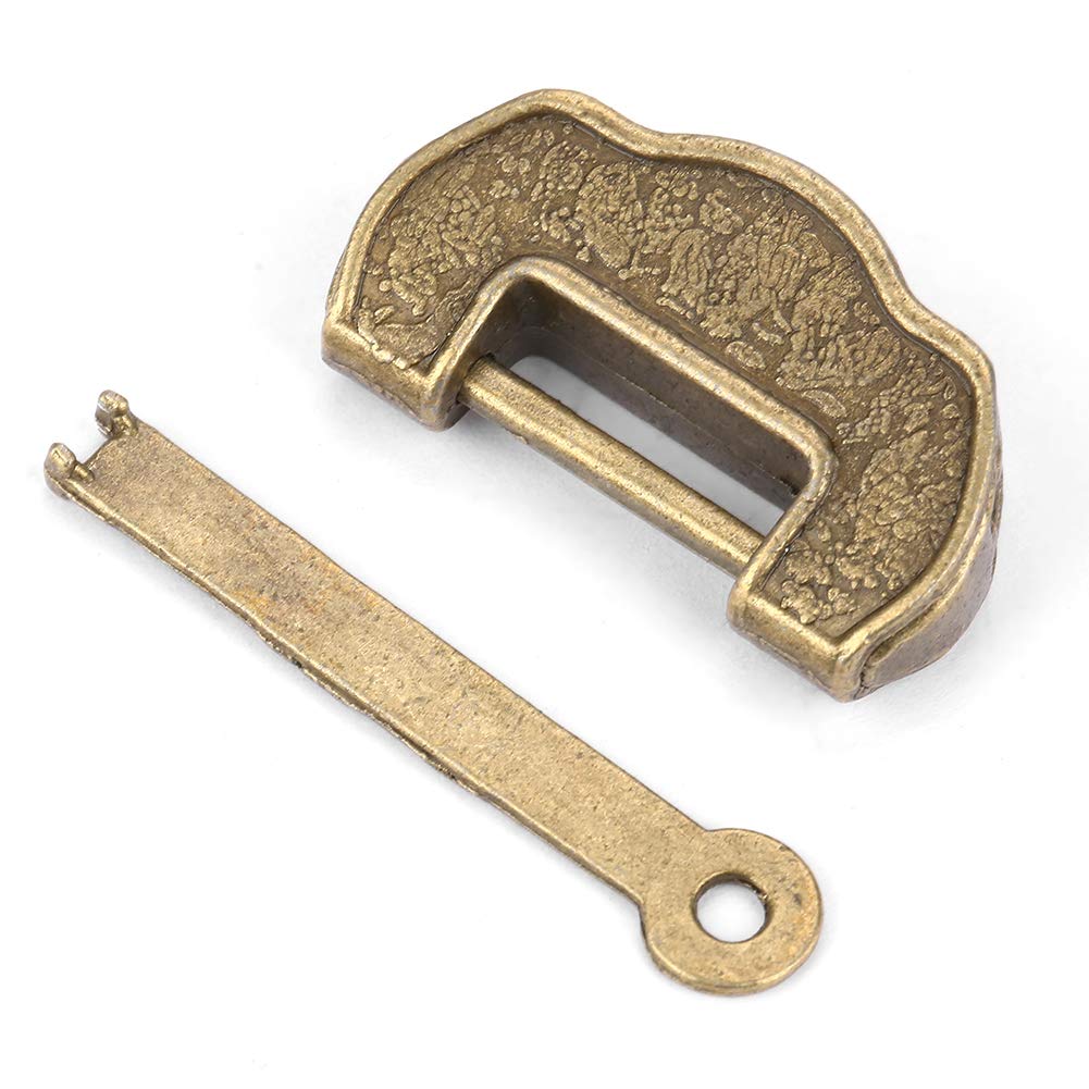 Omabeta Tools & Workshop Equipment cadenas rétro chinois petit bronze à clé