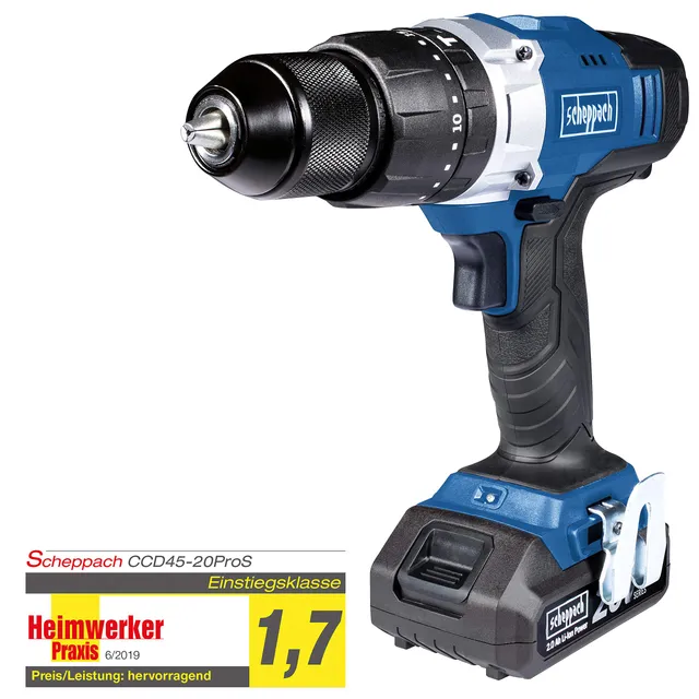 Scheppach 20V Pro Series CCD45-20ProS perceuse à percussion sans batterie