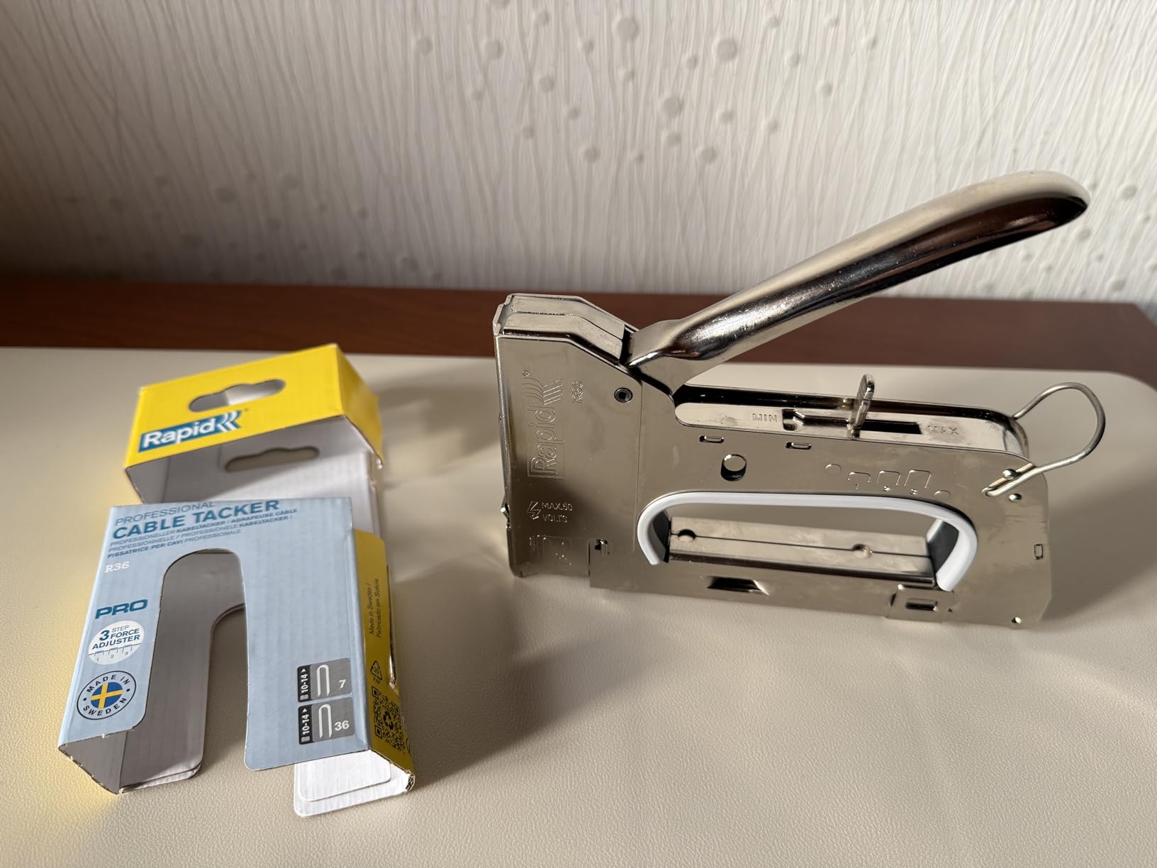 Rapid’os 16 Agrafage R36E agrafeuse câble pour agrafes n°36 et n°7