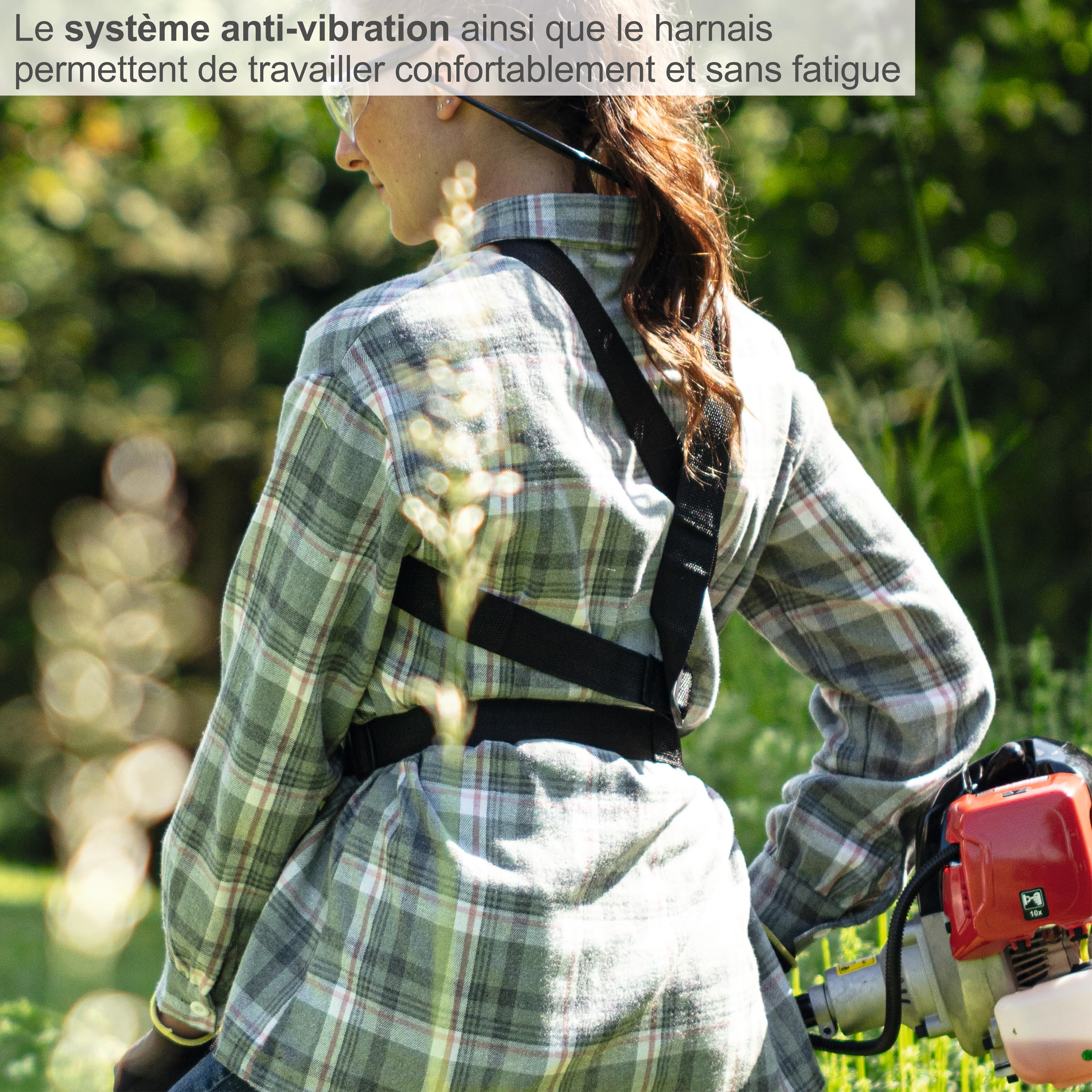 Scheppach TKG Series MTC42-5P débroussailleuse thermique 5 en 1, 42,7 cm³