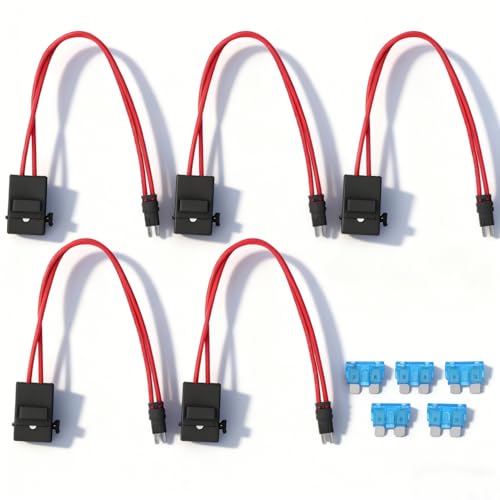 Omabeta Automotive Accessories porte-fusible voiture mini 20 A 16 AWG lot de 5