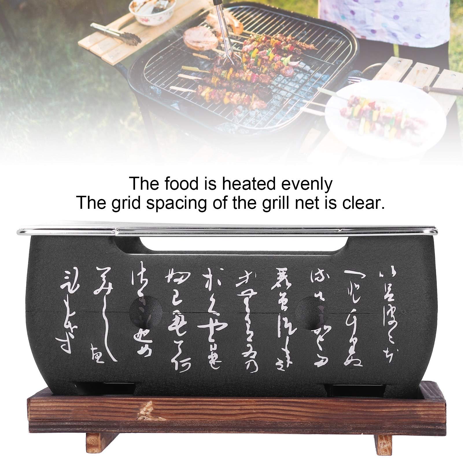 Omabeta Kitchen Appliances barbecue japonais portable au charbon, 13,5 cm, aluminium