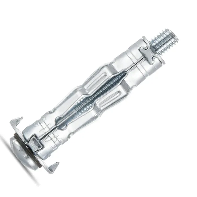 AKKTOL Molly Bolts & Hollow Wall Anchors M6 x 52 mm cheville métallique 15 pièces galvanisée