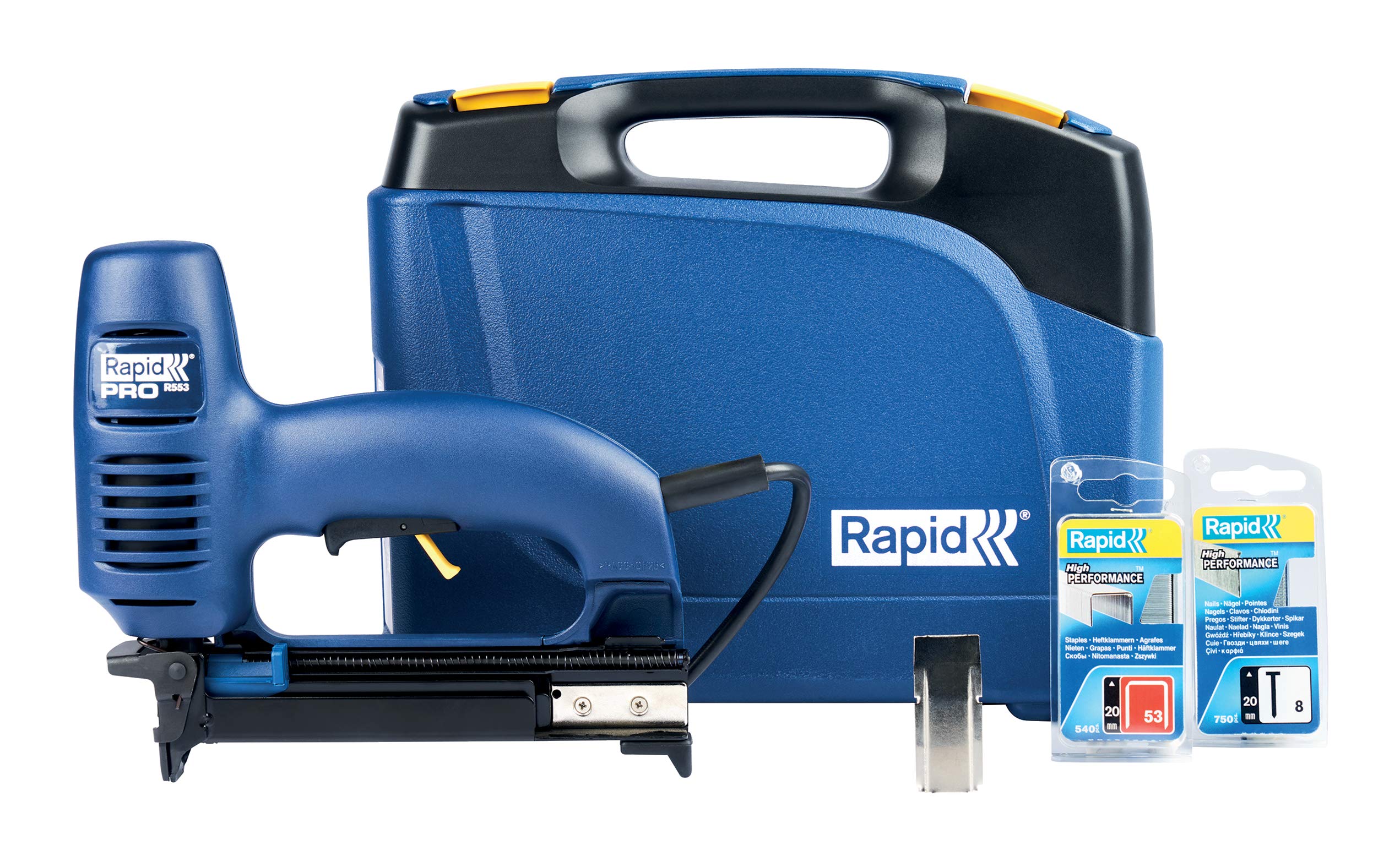 Rapid’os 16 Agrafage PRO R553 agrafeuse-cloueuse électrique coffret réglable