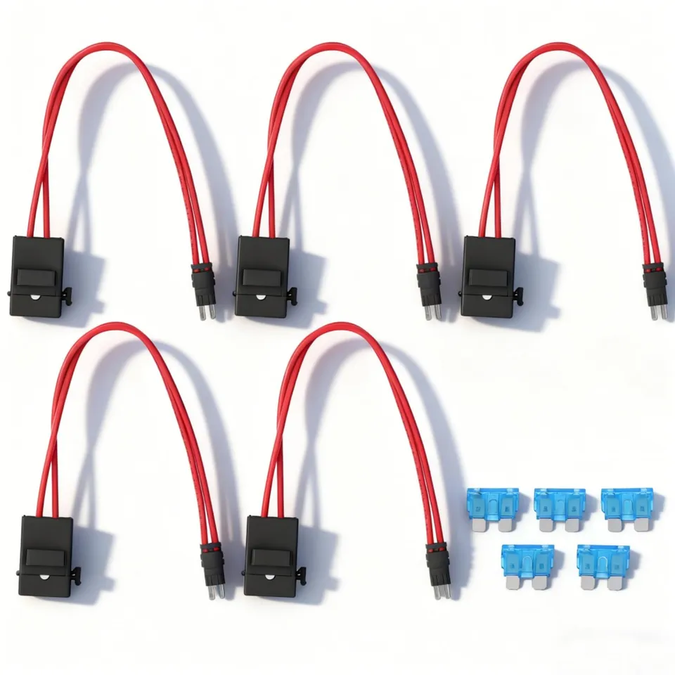 Omabeta Automotive Accessories porte-fusible voiture mini 20 A 16 AWG lot de 5