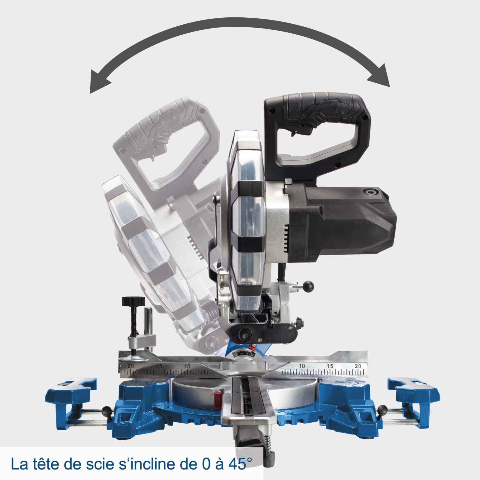 Scheppach HM Series HM254SPX scie à onglets radiale 2200 W lame 254 mm