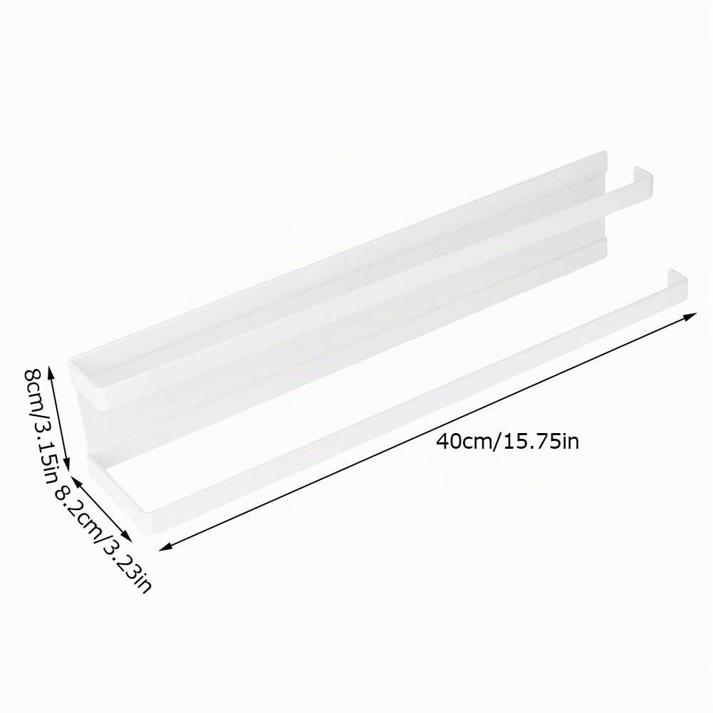 Omabeta Home Décor & Bathroom Décor porte-serviettes magnétique double blanc 40 cm